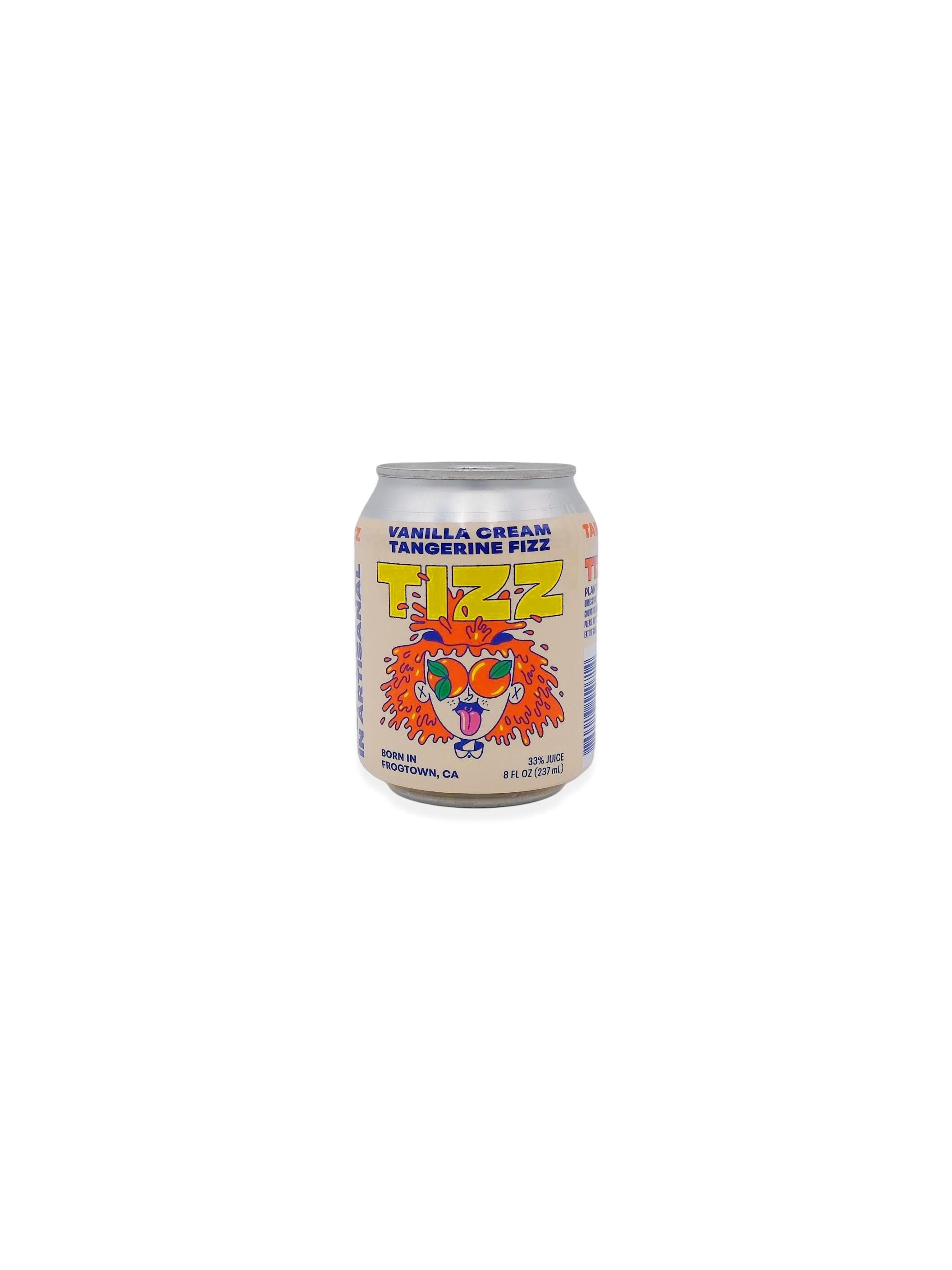 Tizz Vanilla Cream Tangerine Fizz 8oz