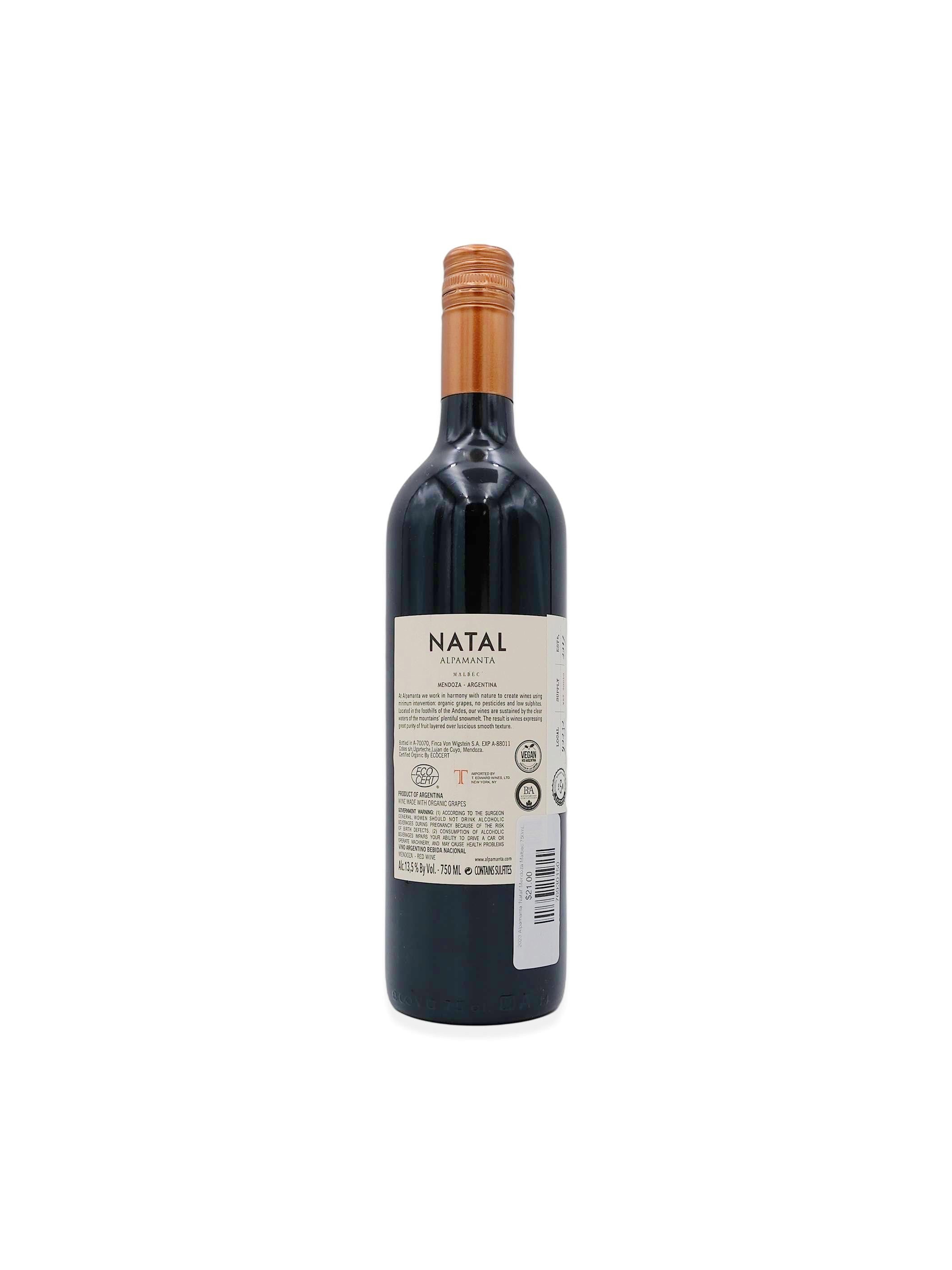 2023 Alpamanta 'Natal' Mendoza Malbec 750mL
