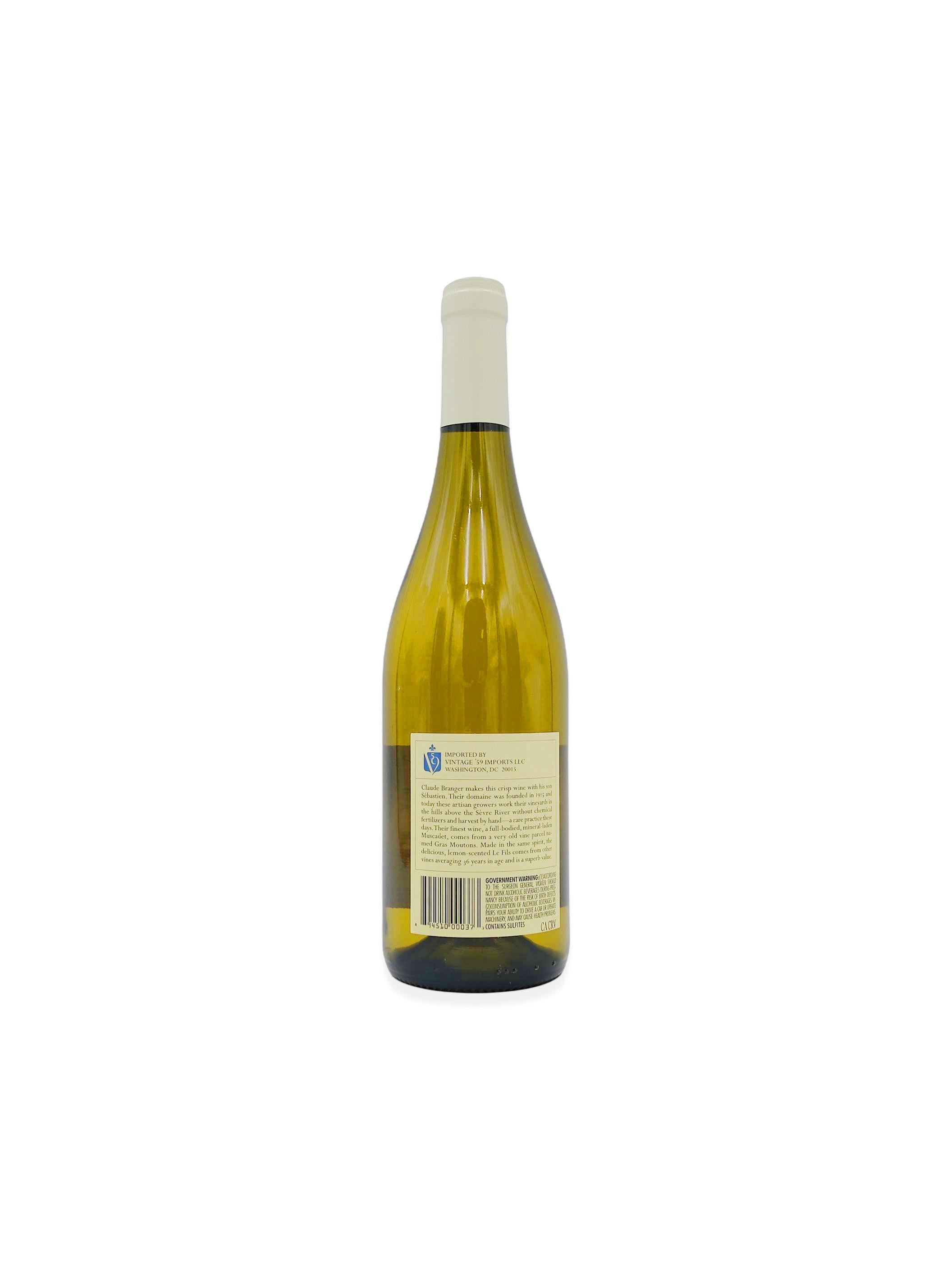 2023 Domaine Claude Branger Muscadet Sèvre-et-Maine Sur Lie Le Fils des Gras Moutons 750mL