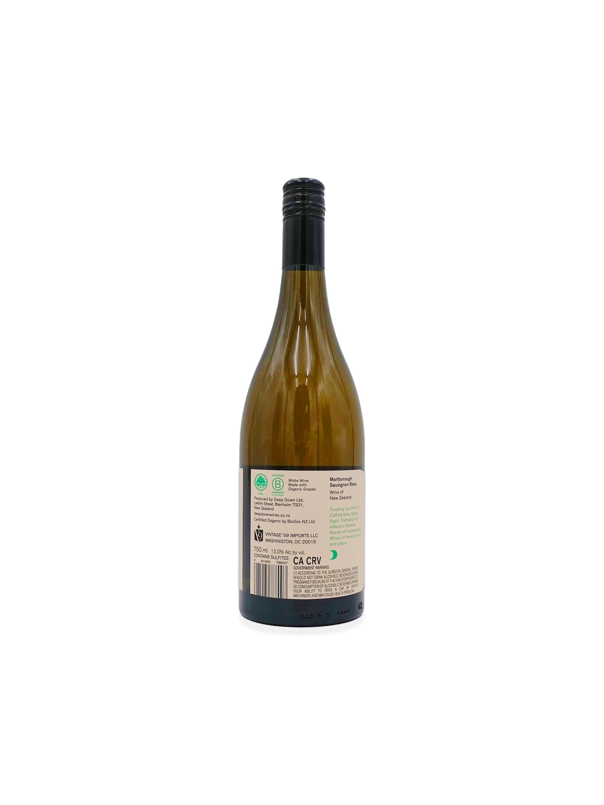 2024 Deep Down Wines Single Vineyard Marlborough Sauvignon Blanc 750mL