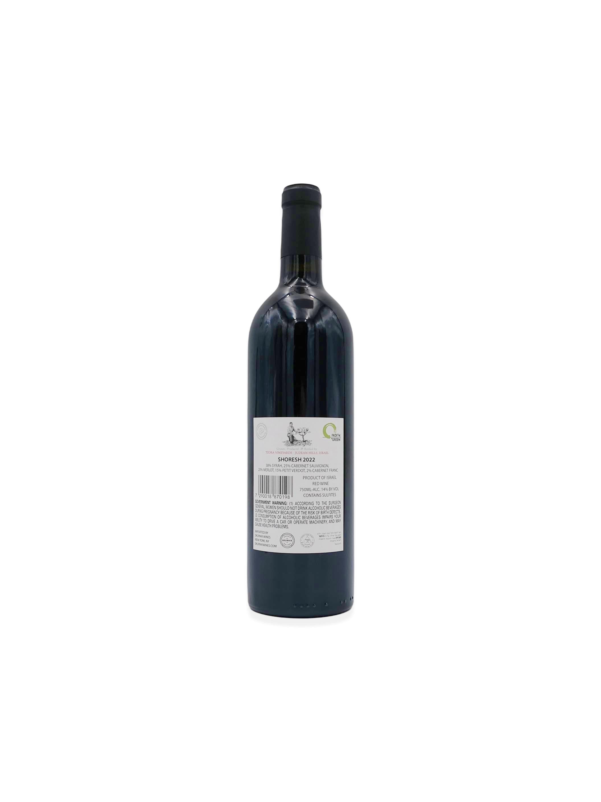 2022 Tzora Vineyards Judean Hills Shoresh Red Blend, Kosher 750ml