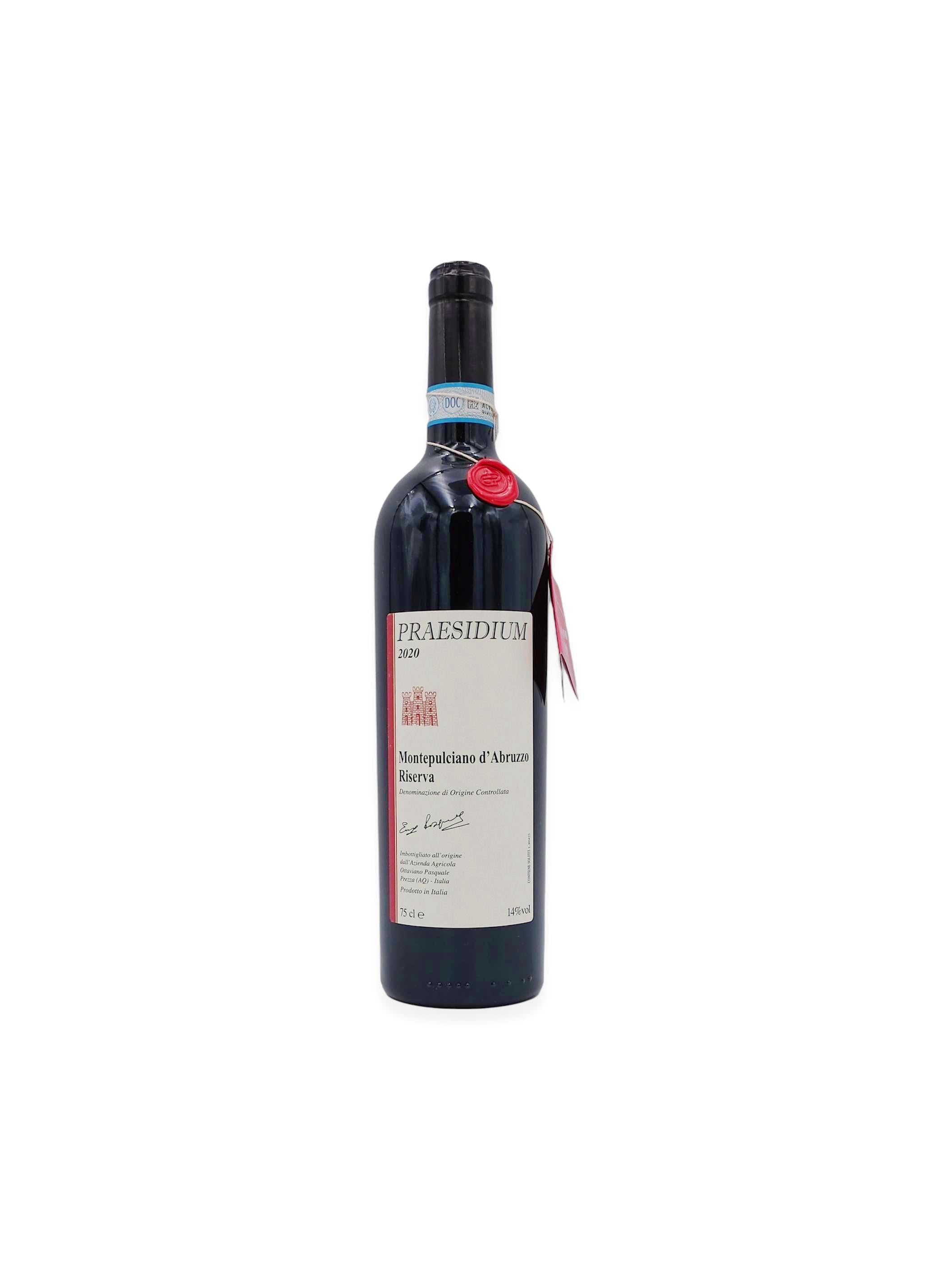 2020 Praesidium Montepulciano d’Abruzzo Riserva 750ml