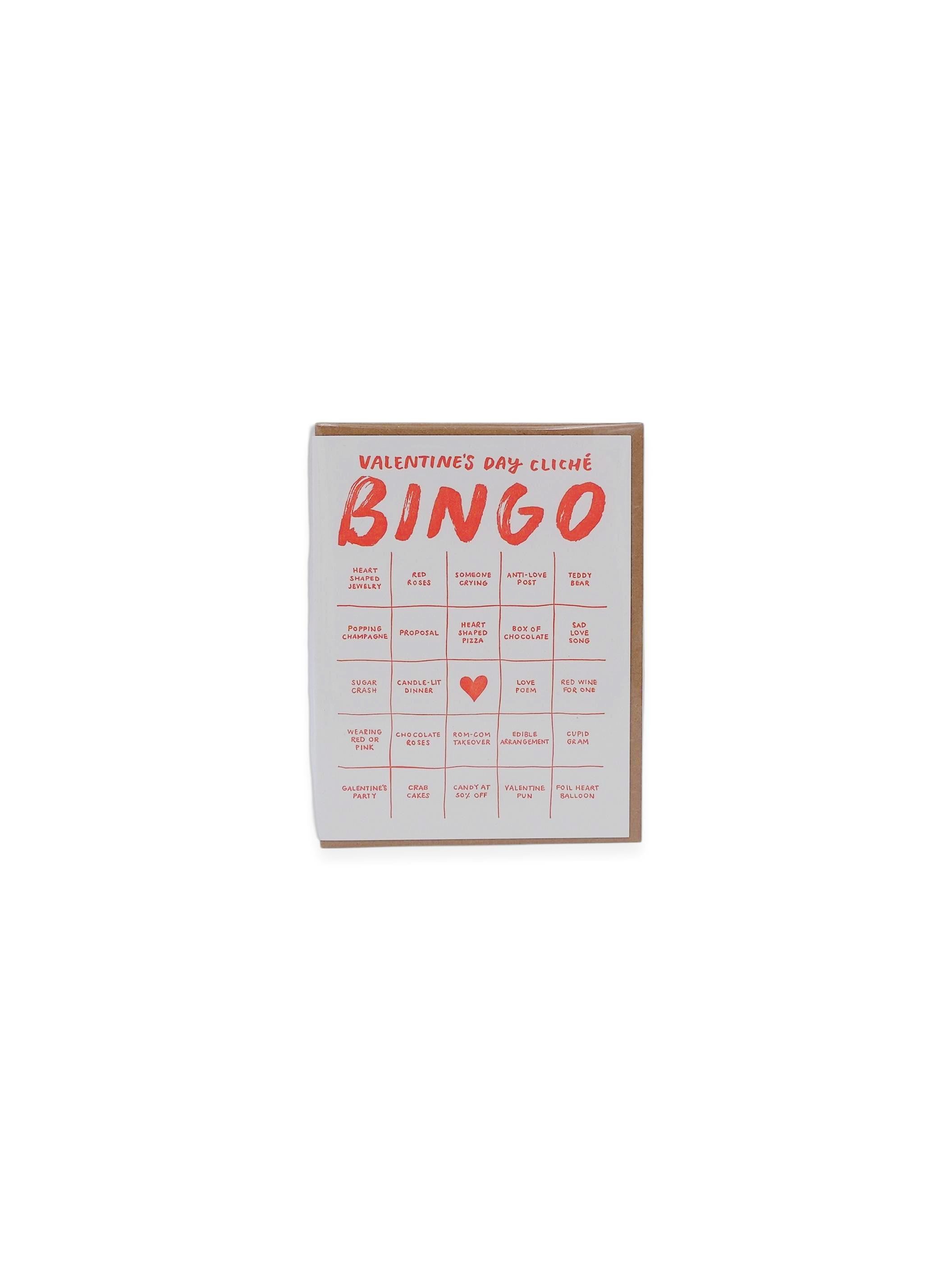 March Party Goods Valentine's Day Bingo Card