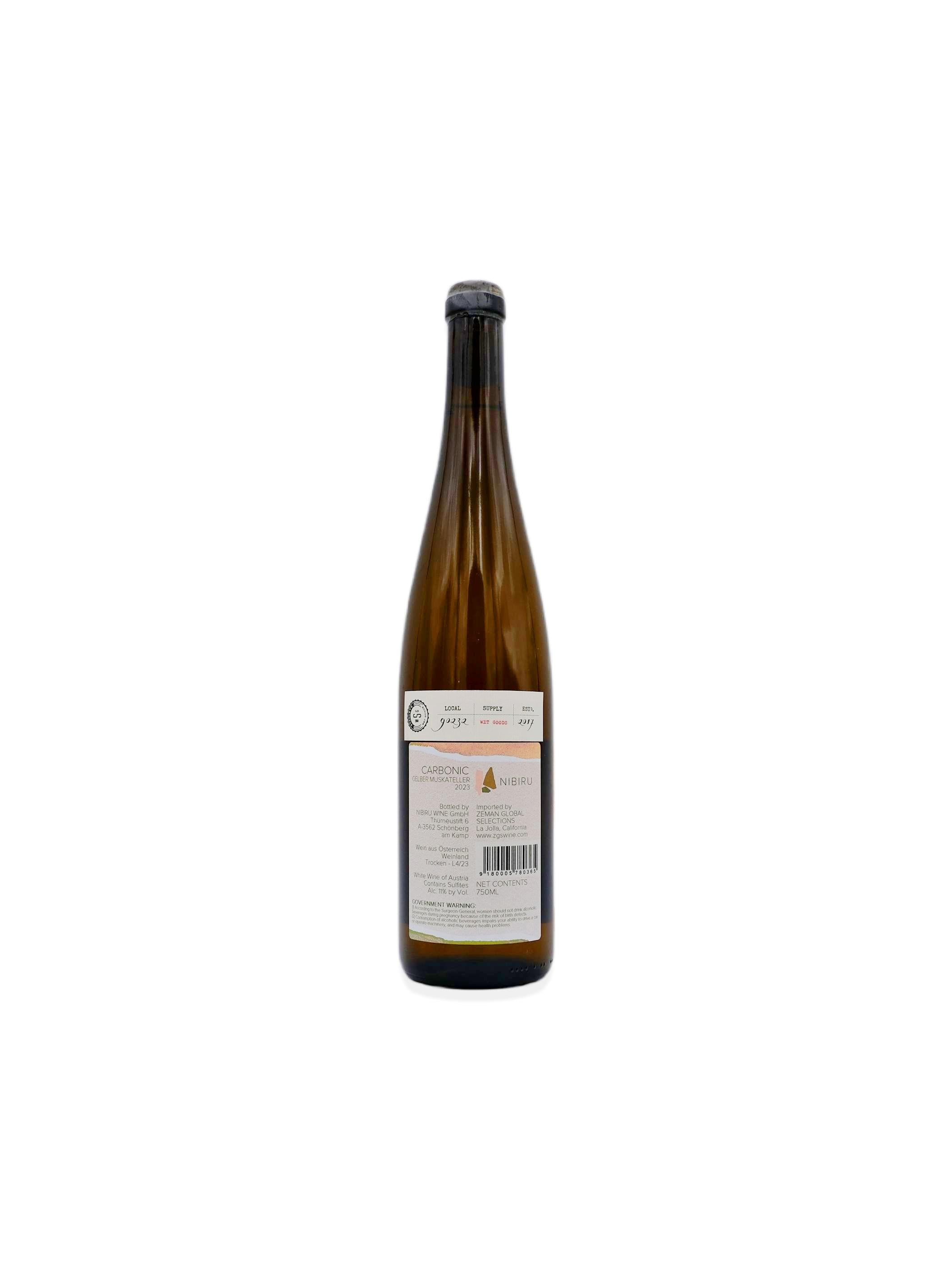 2023 Nibiru Grundstein Carbonic Gelber Muskateller 750mL