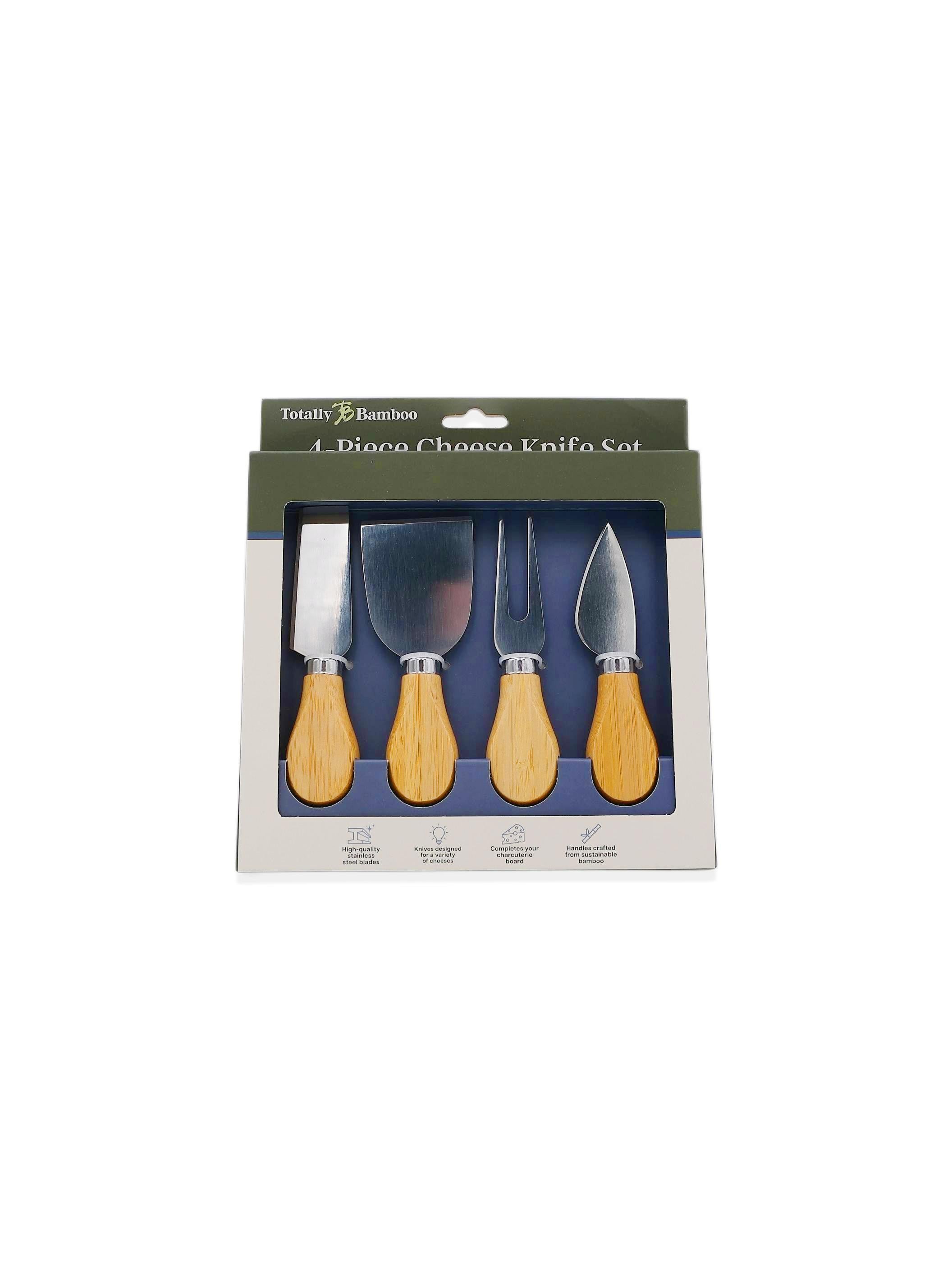 Totally Bamboo Cheese Tool Knife Set 4-Piece