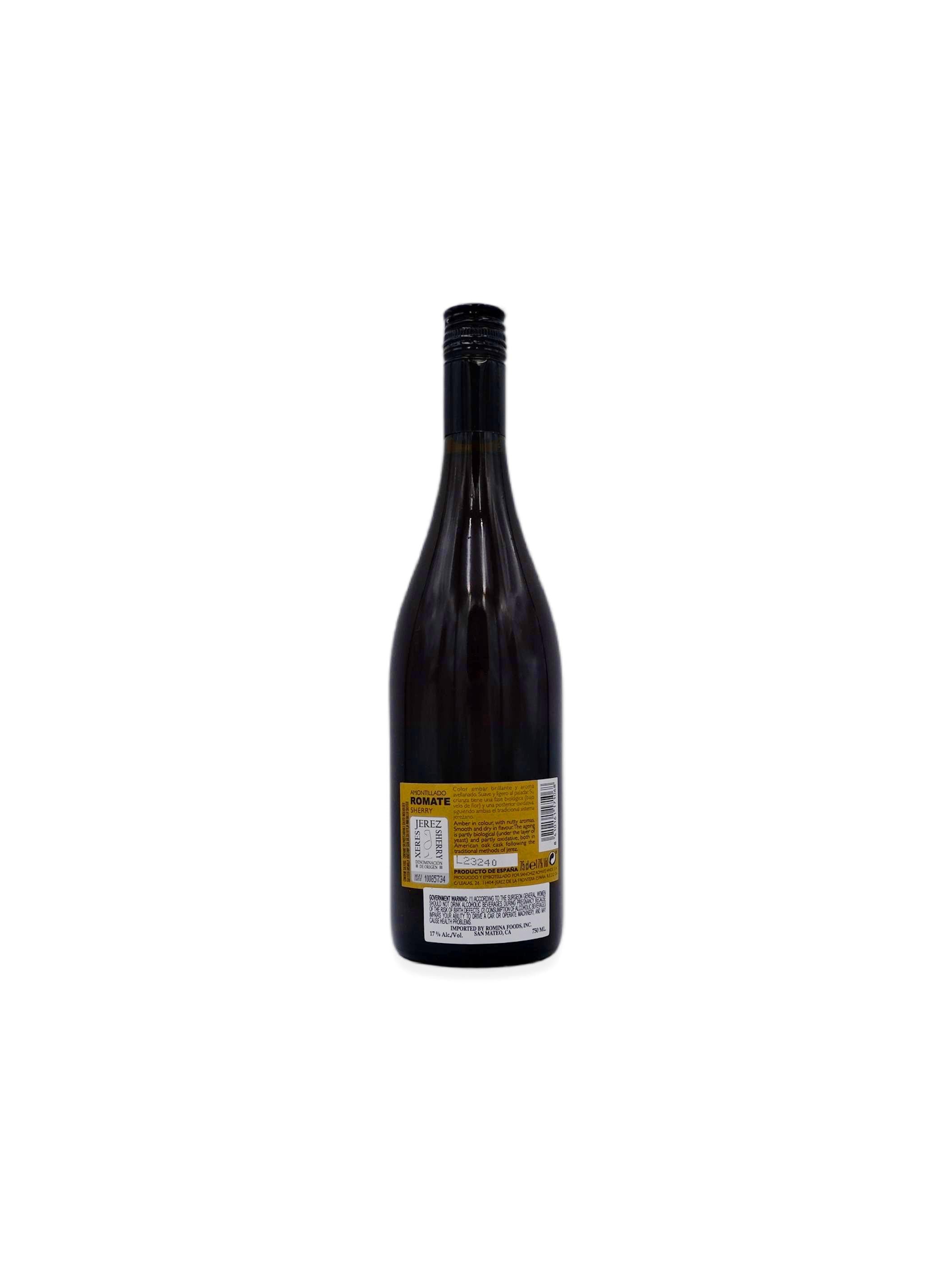 Bodega Sanchez Romate Amontillado Sherry 750mL