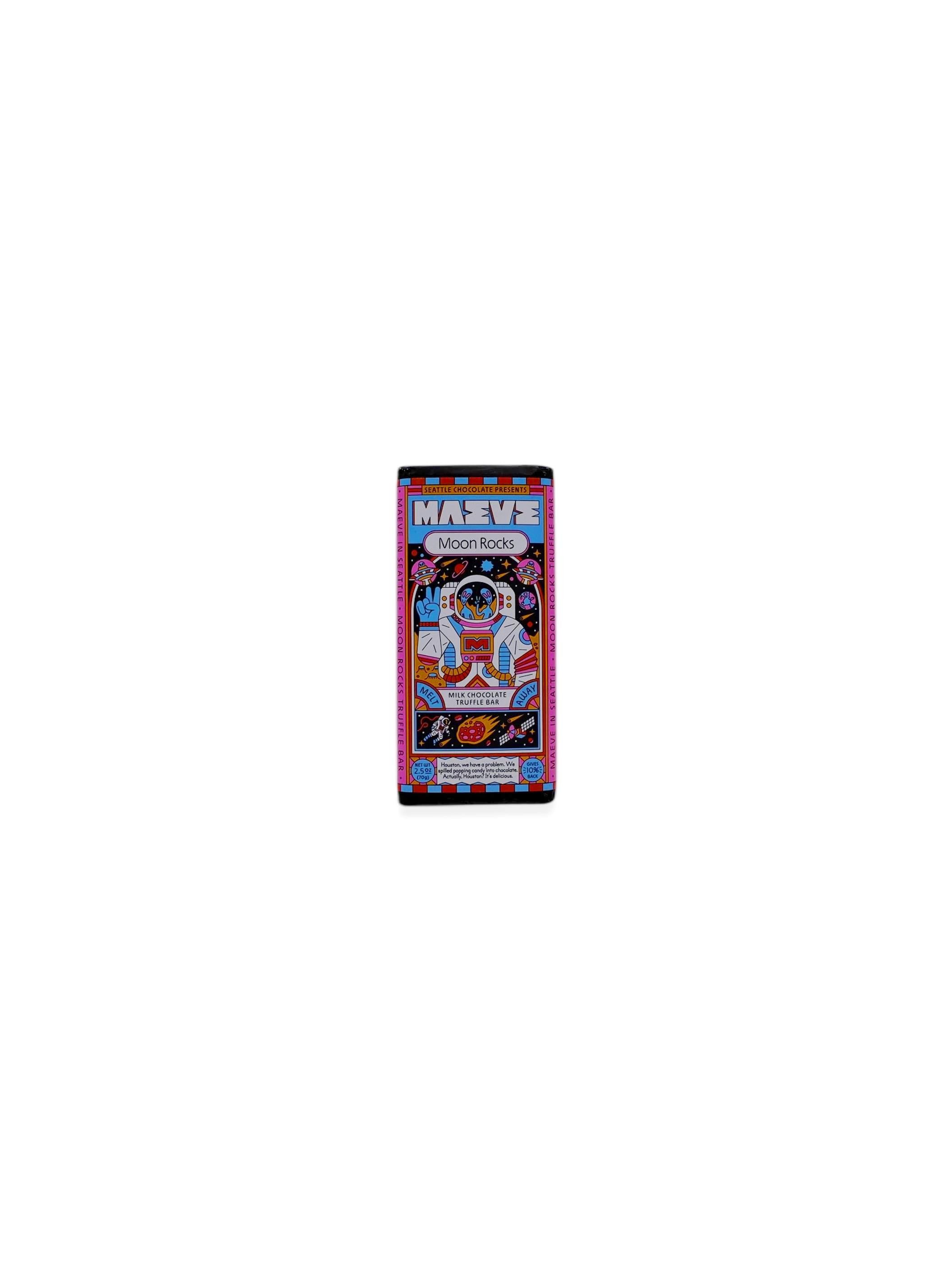 Seattle Chocolate Presents Maeve - Moon Rocks Truffle Bar 70g