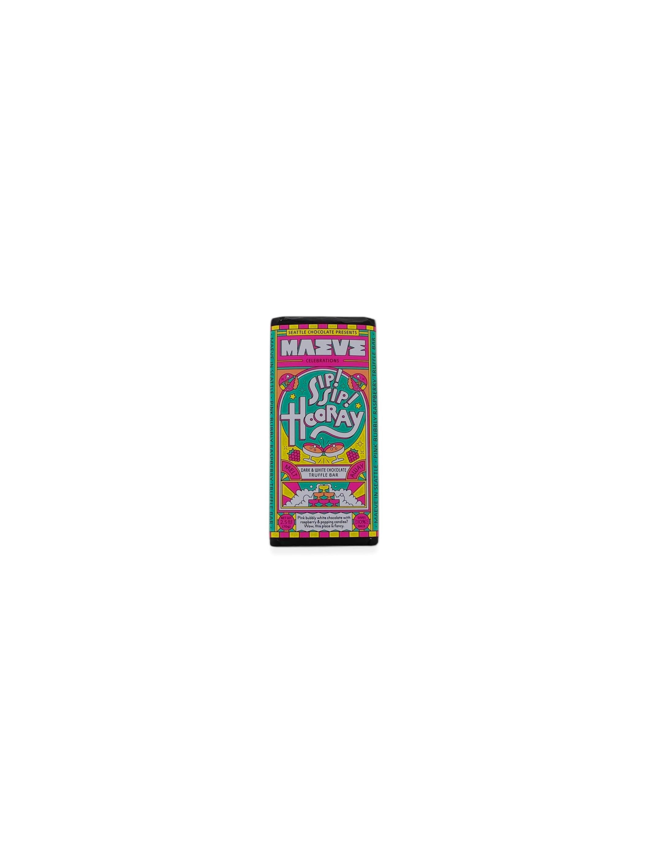 Seattle Chocolate Presents Maeve - Sip Sip Hooray Truffle Bar 70g