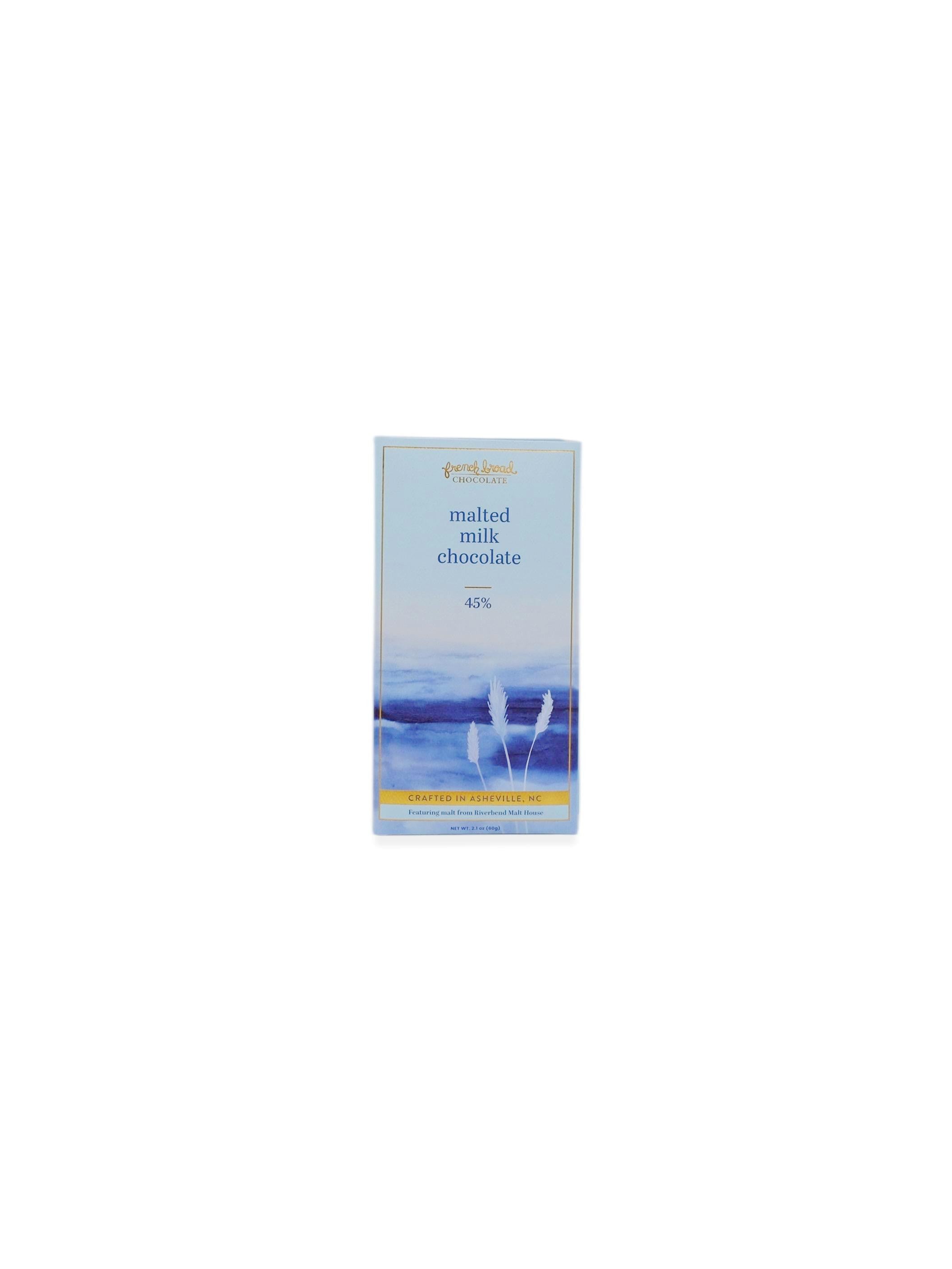 French Broad Chocolate Malted Milk Chocolate 2.1oz/60g