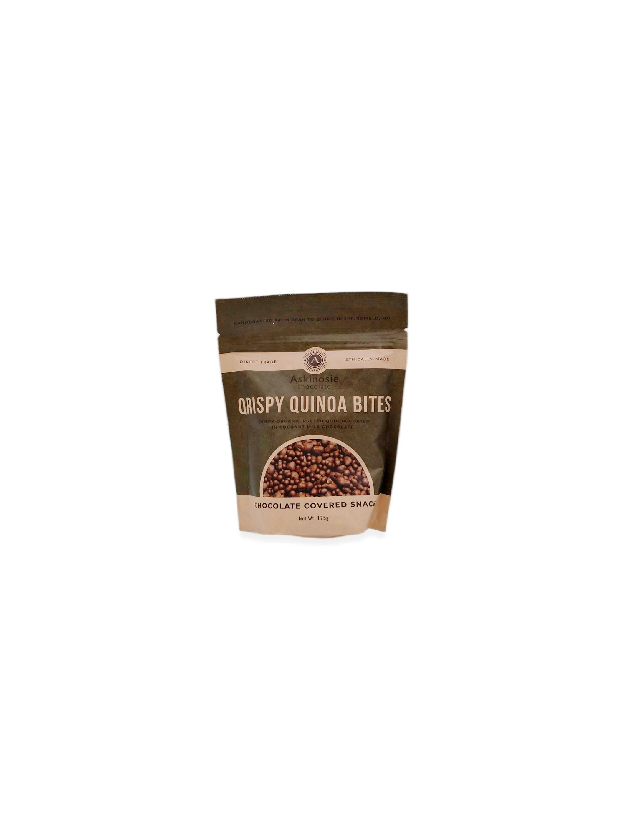 Askinosie Chocolate Covered Qrispy Quinoa Bites 175g