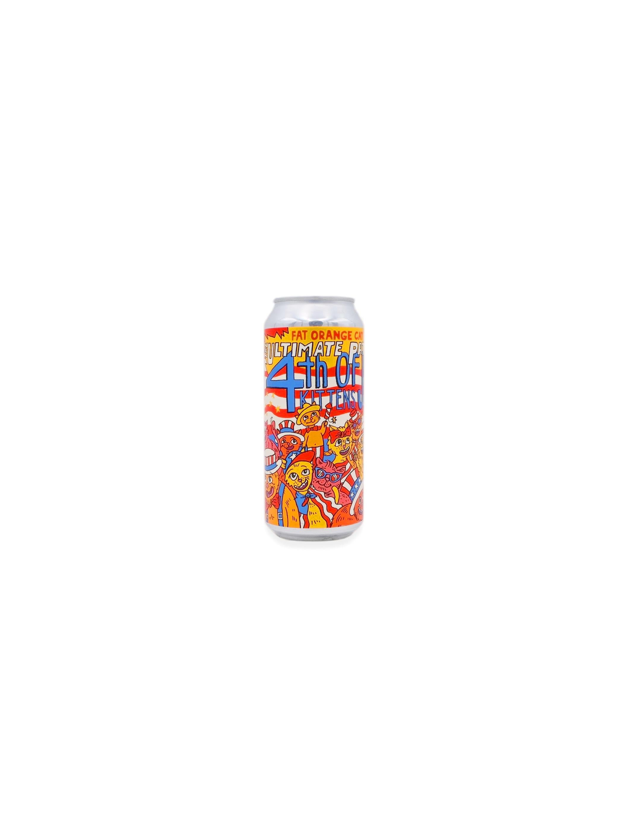 Fat Orange Cat 4th of July Kittens Hazy IPA 16oz