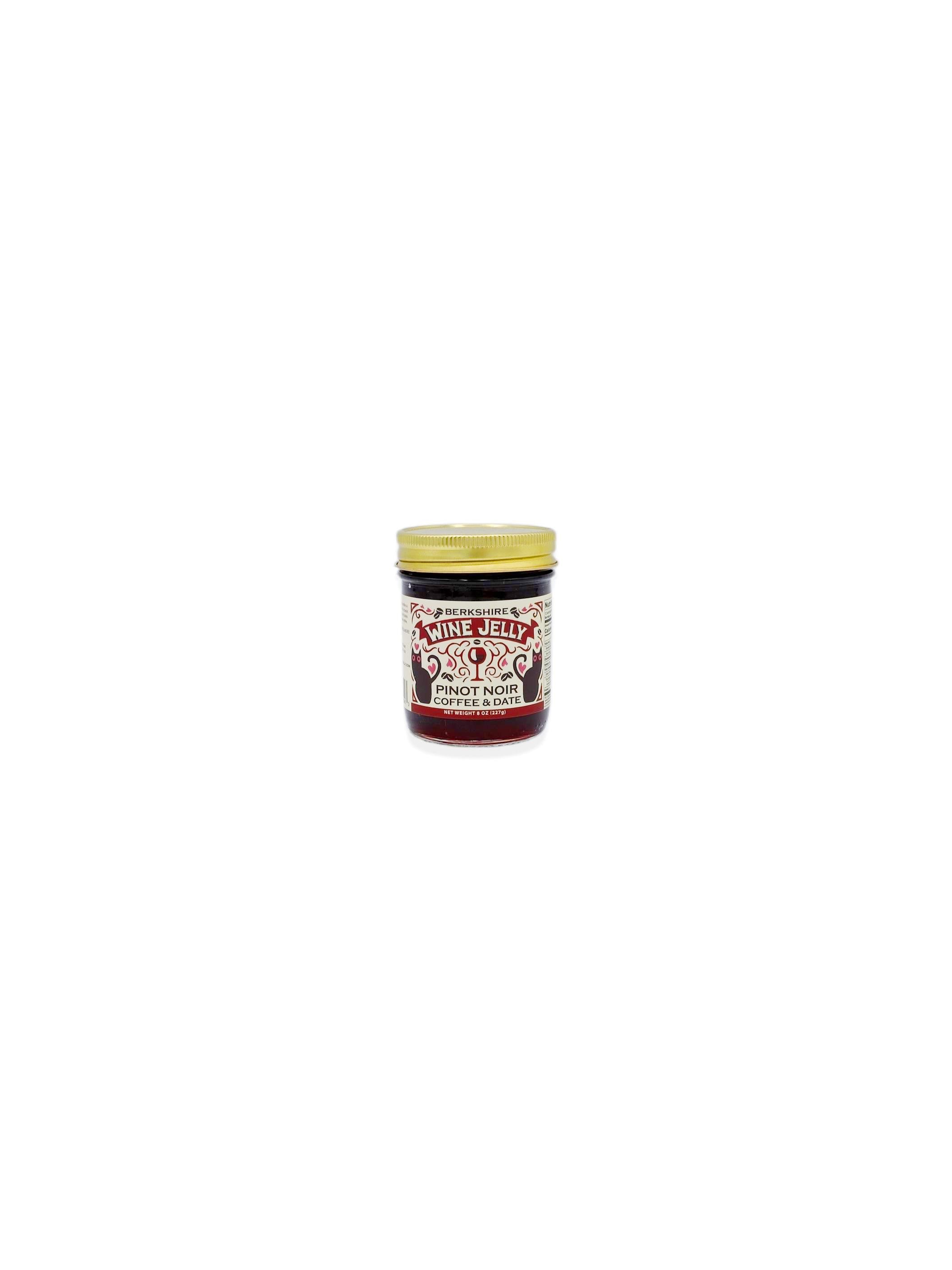 Berkshire Wine Jelly 'Pinot Noir' Coffee & Date 8oz/227g
