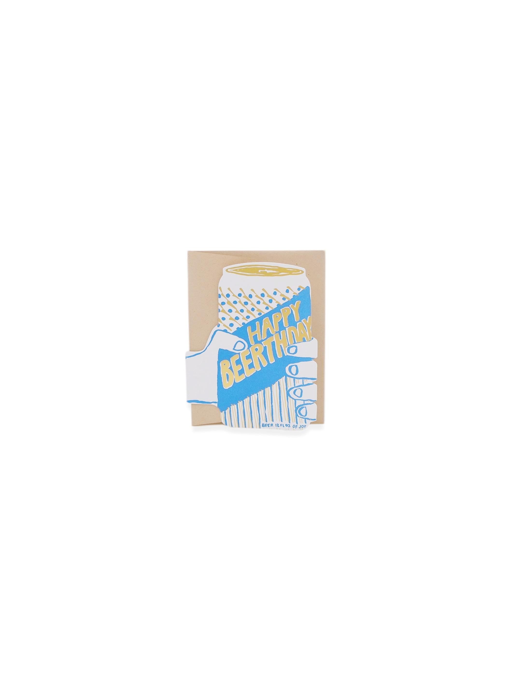 Beerthday Egg Press Greeting Card