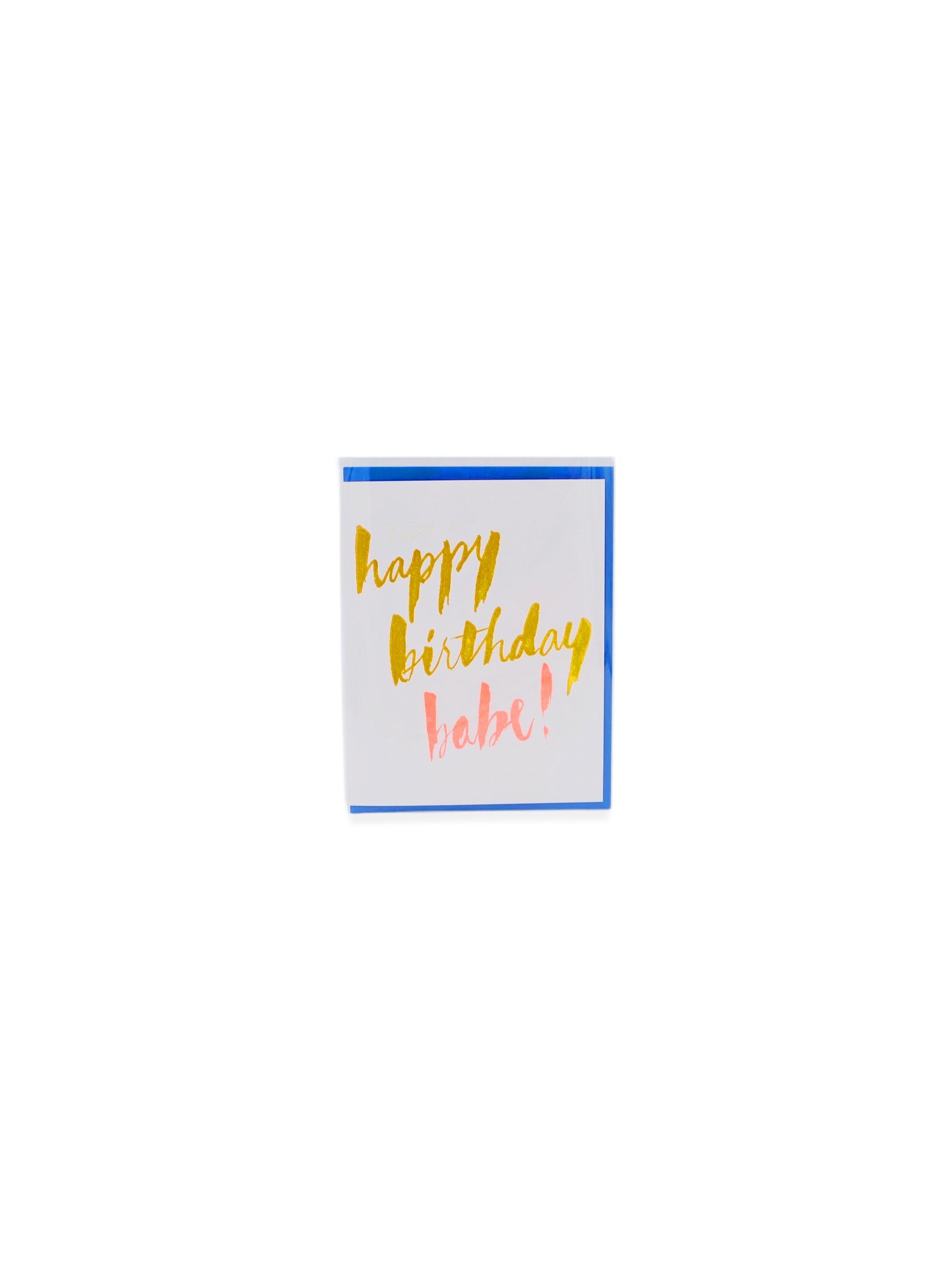 Letterpress Cards - Birthday Babe