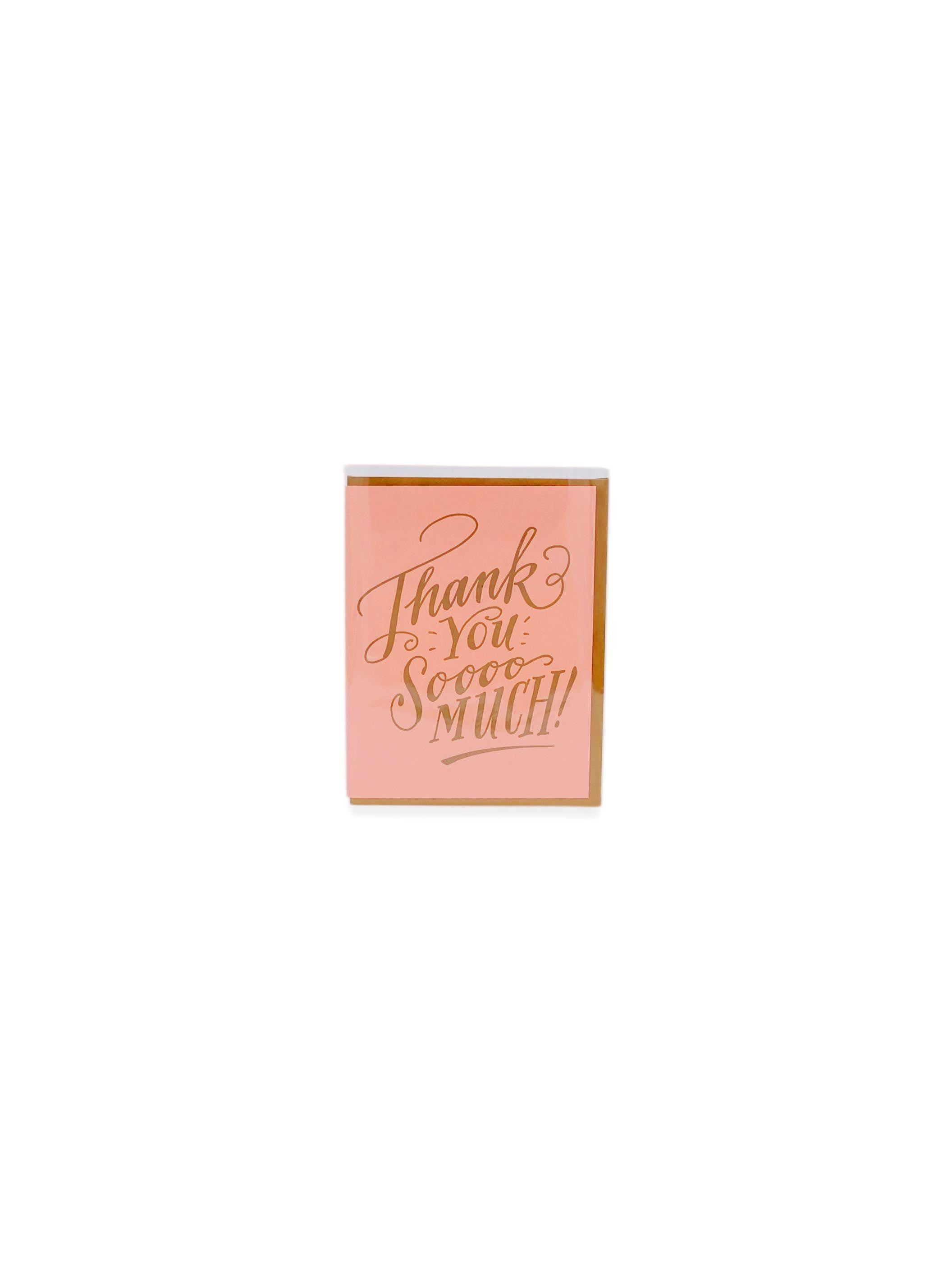 Letterpress Cards - Thank You SOOOO Much