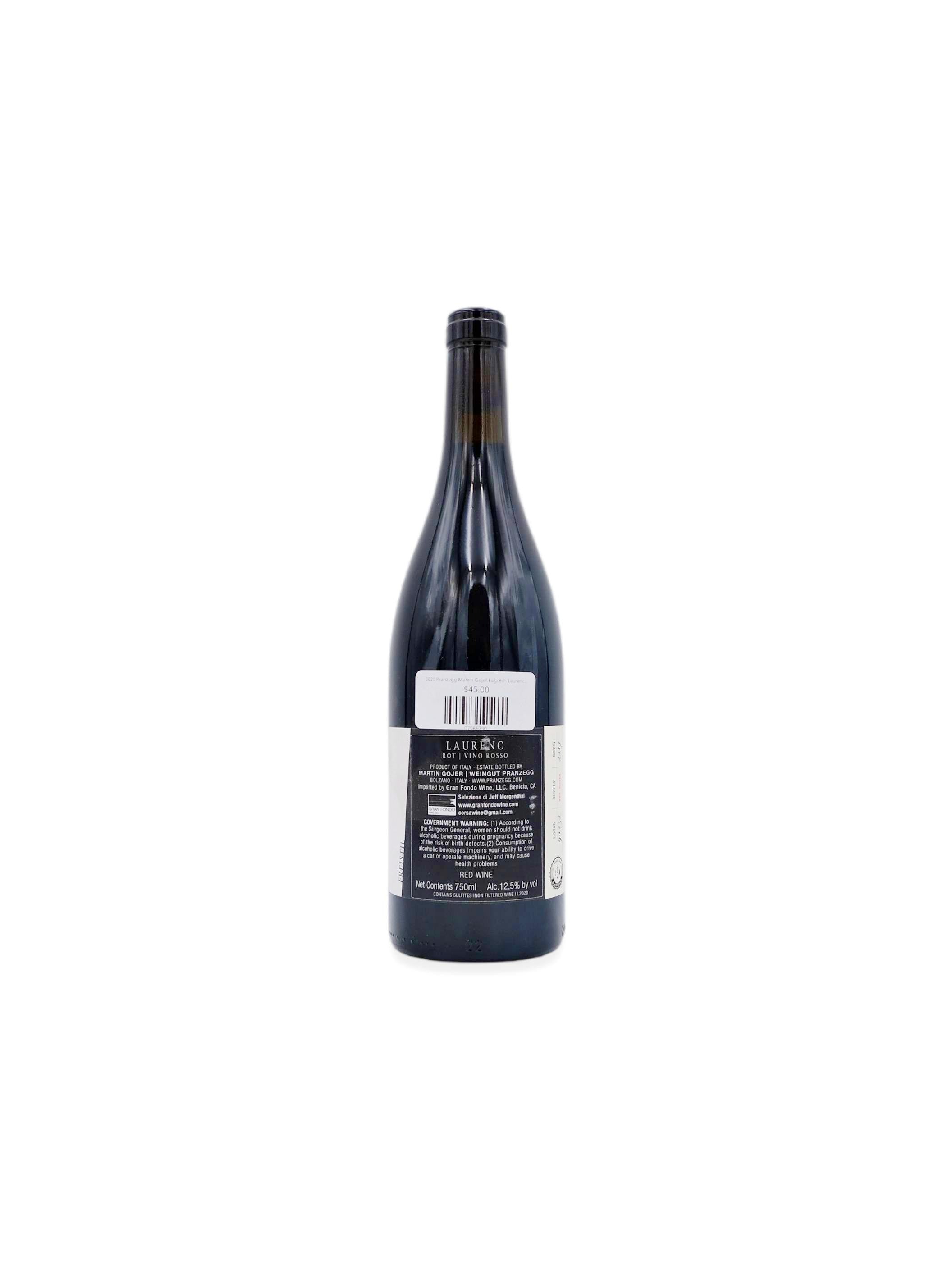 2020 Pranzegg-Martin Gojer Lagrein 'Laurenc' Vino Rosso 750mL