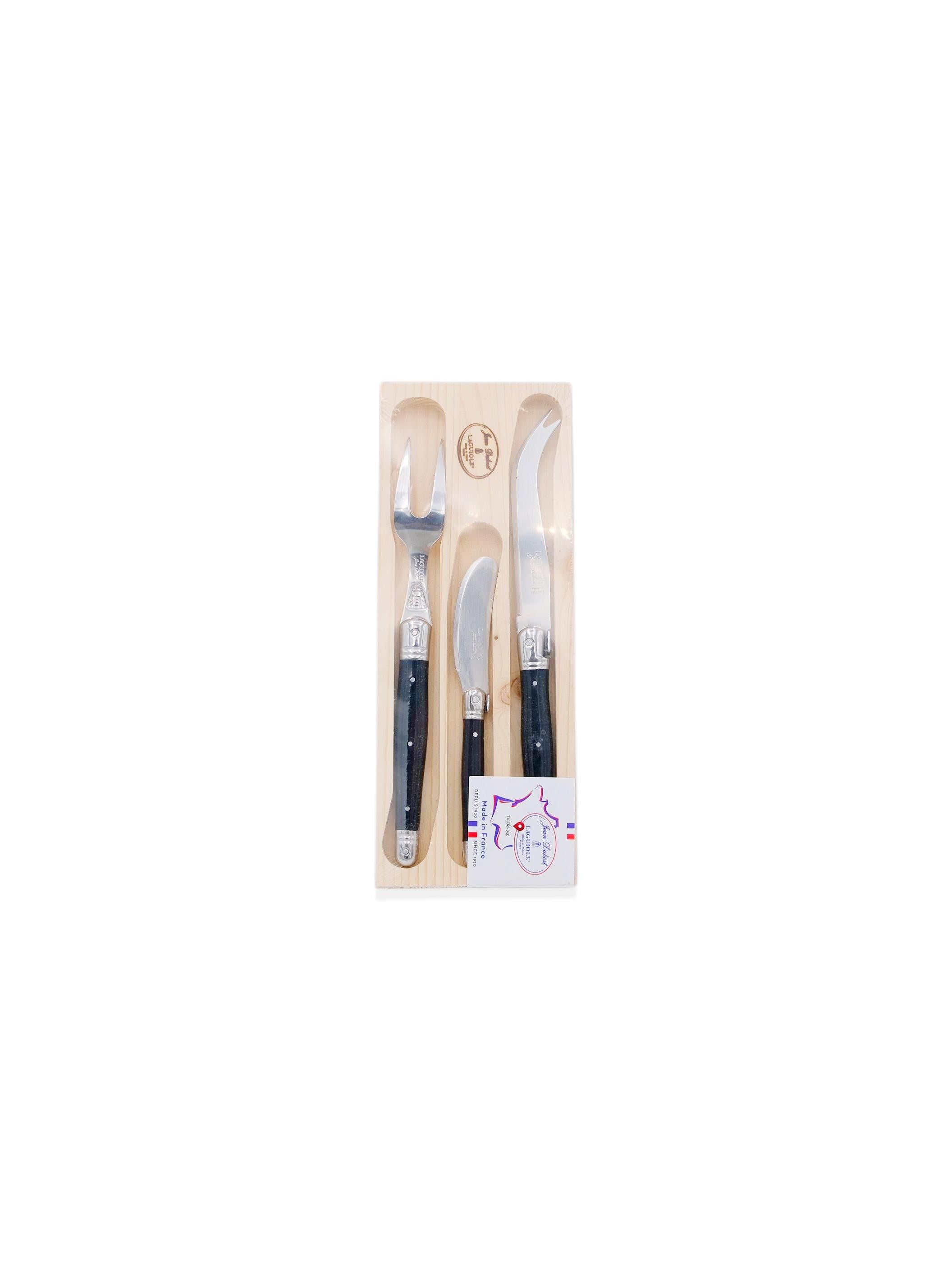 Jean Dubost Laguiole 3-Piece Cheese Set