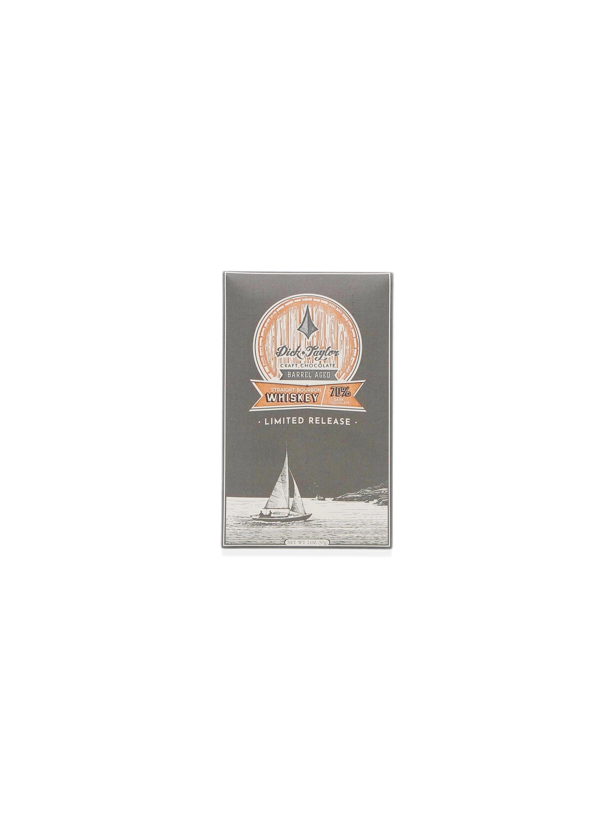 Dick Taylor Limited Edition Straight Bourbon Whiskey 70% Dark Chocolate 2oz