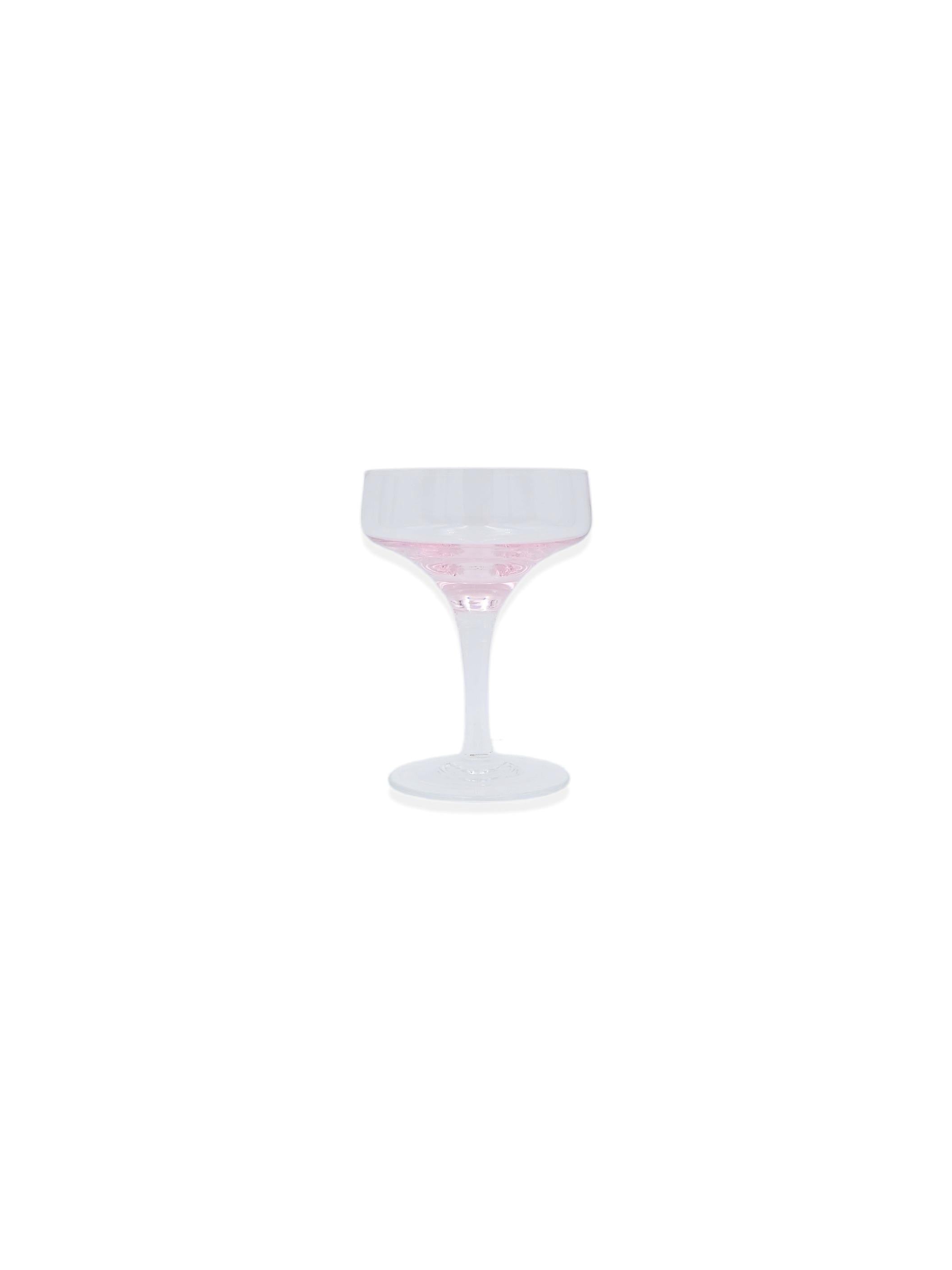 Sasaki of Japan Pink Coupe Glass