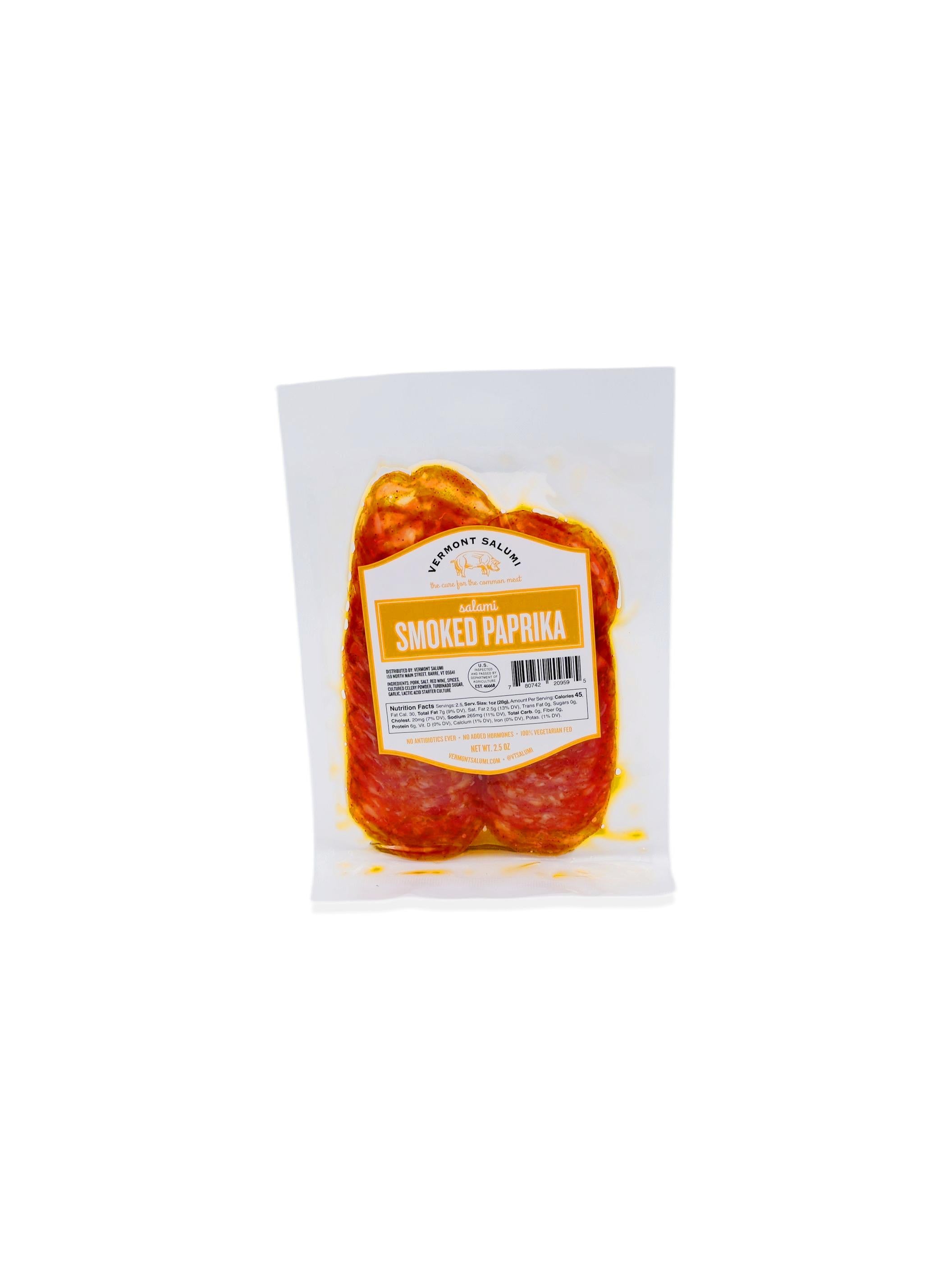 Vermont Salumi Smoked Paprika Sliced Salami 2.5oz