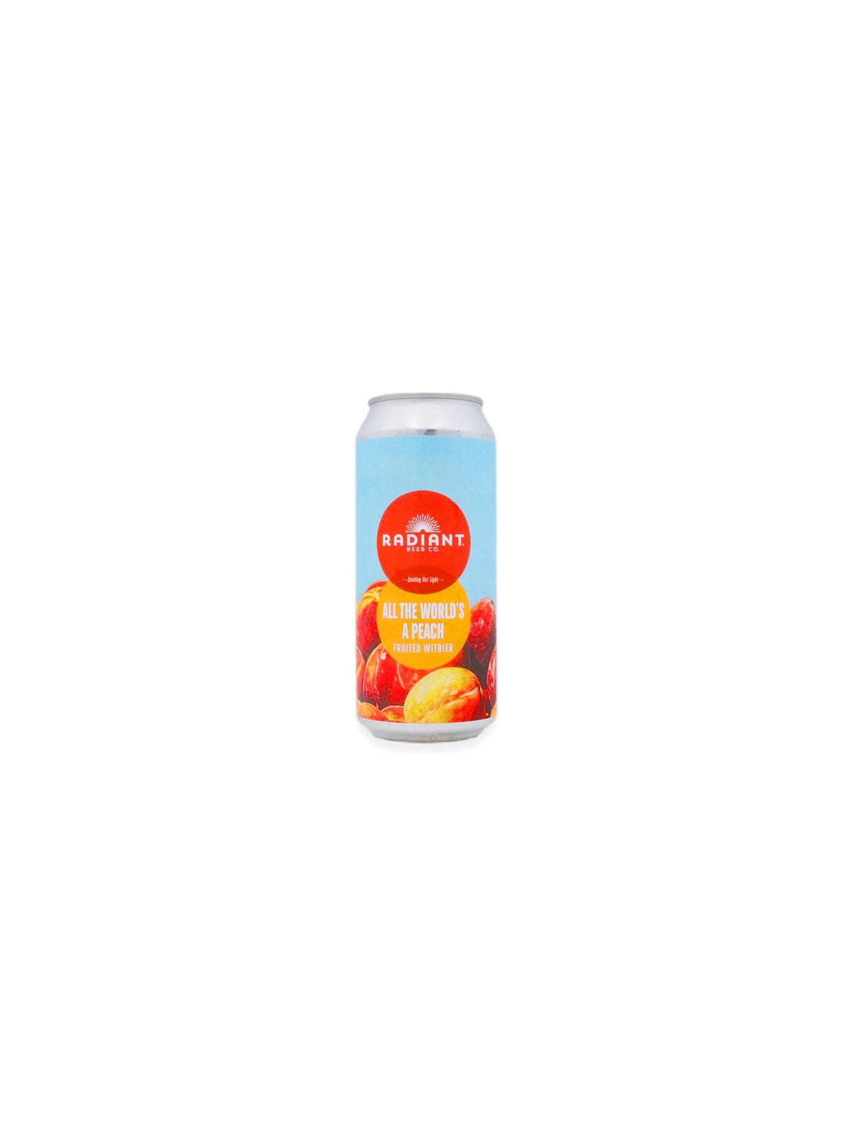 Radiant Beer Co. 'All the World's a Peach' Fruited Wit 16oz