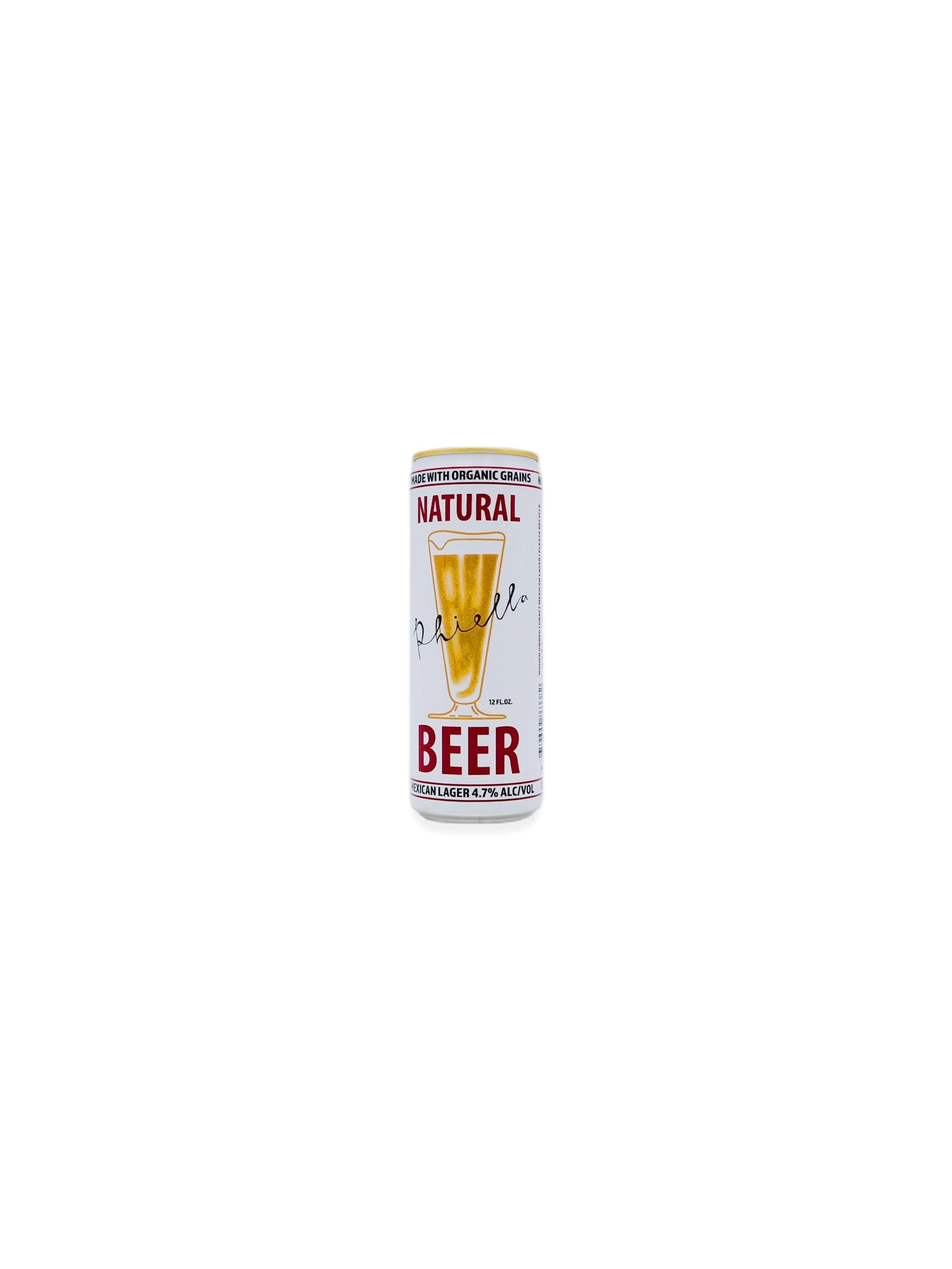 Phiella Natural Lager Beer 355mL