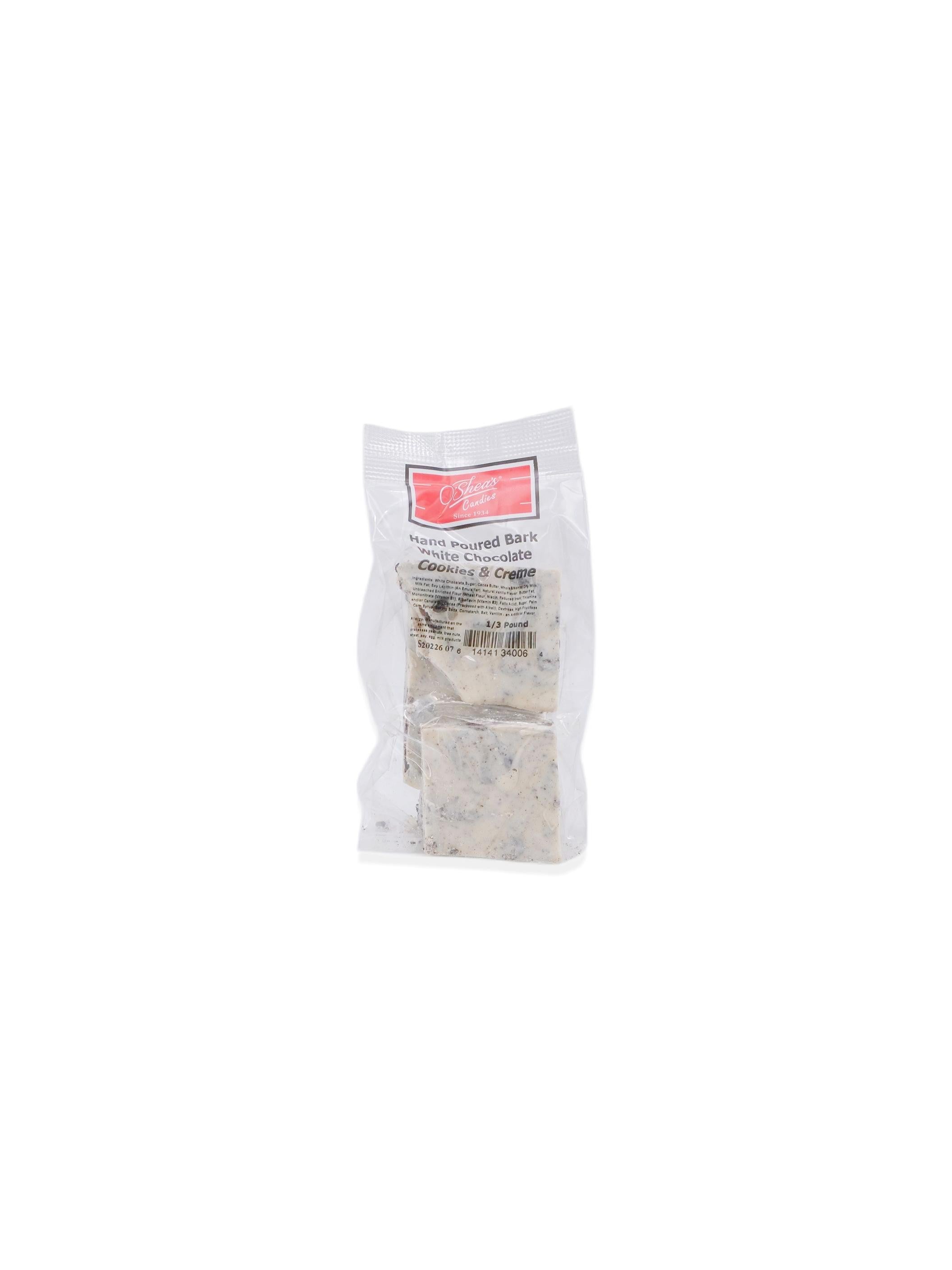 O'Shea's Candies Sweet Shop White Chocolate Cookies & Creme Bark 1/3lb