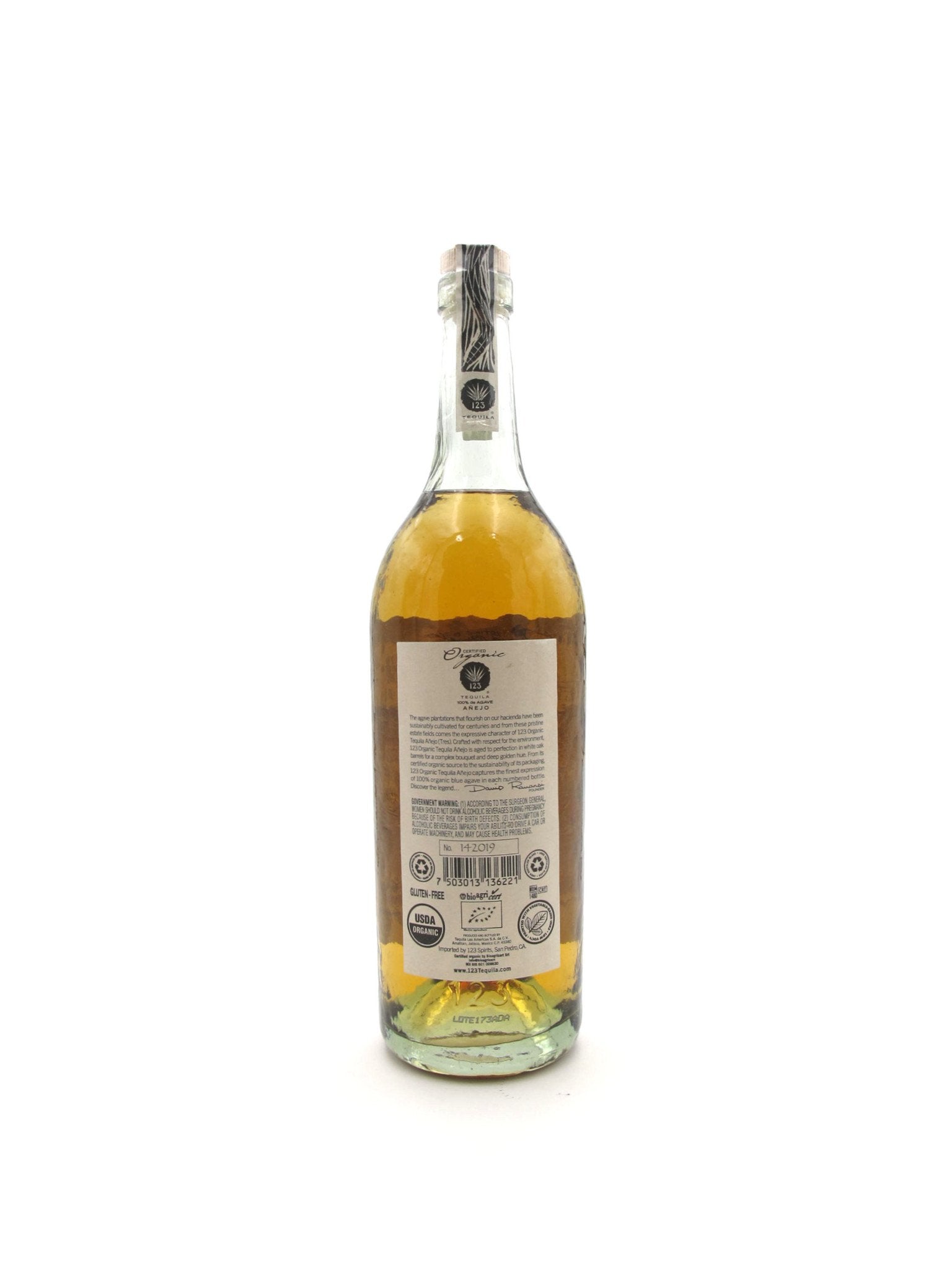 123 Tequila Añejo Tres 750mL