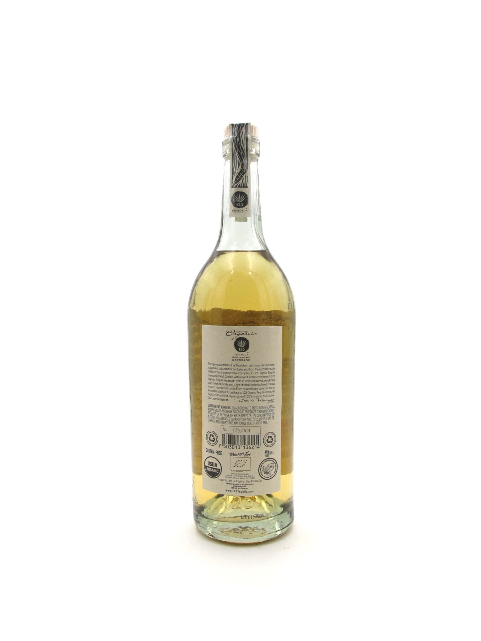 123 Tequila Reposado Dos 750mL