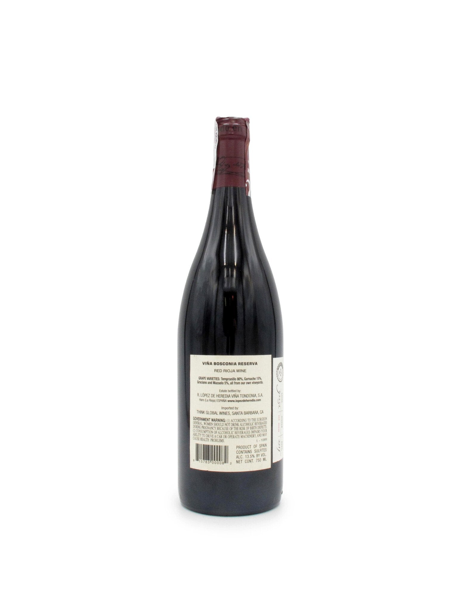 2012 R. Lopez de Heredia Viña Bosconia Reserva 750ml