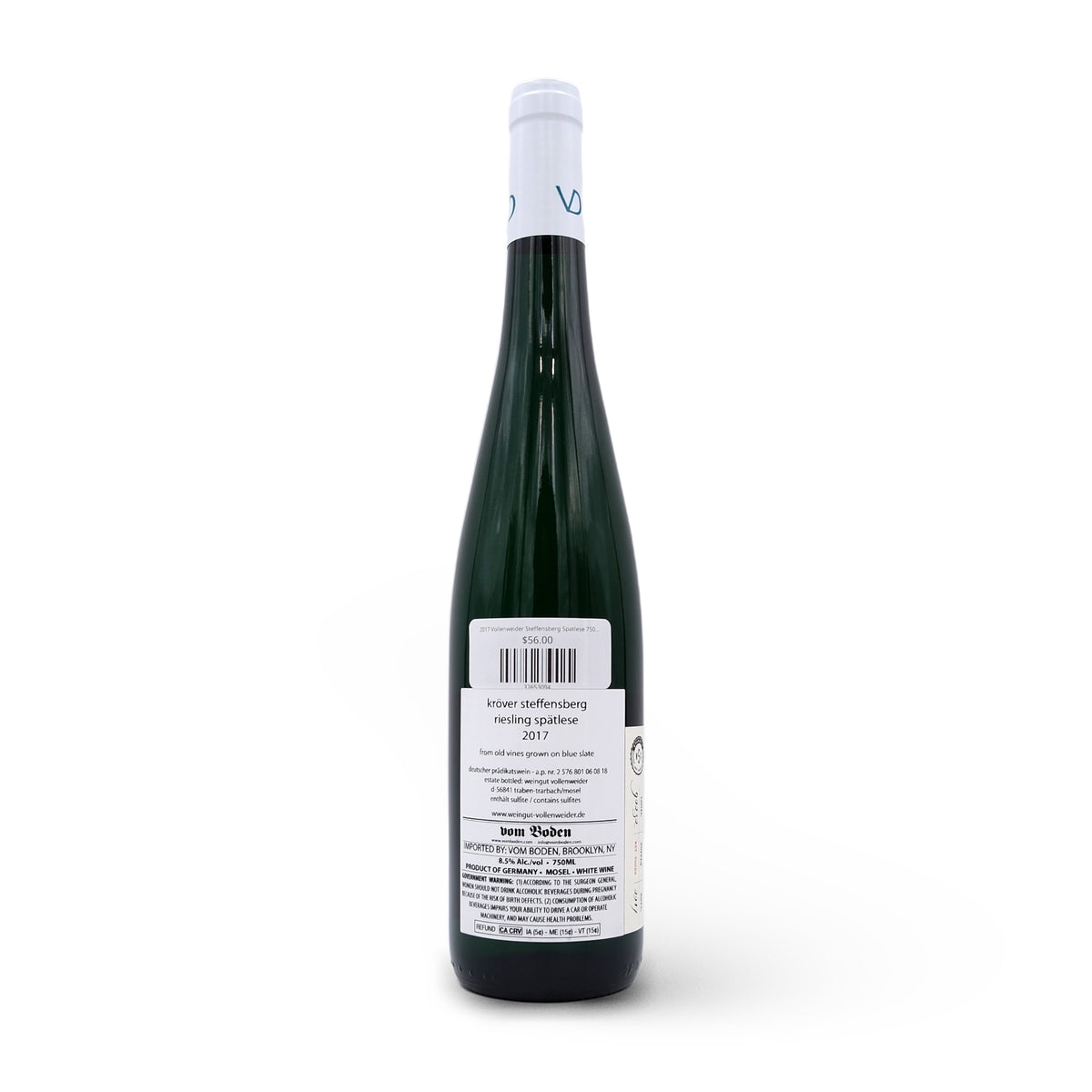 2017 Vollenweider Steffensberg Spatlese 750mL
