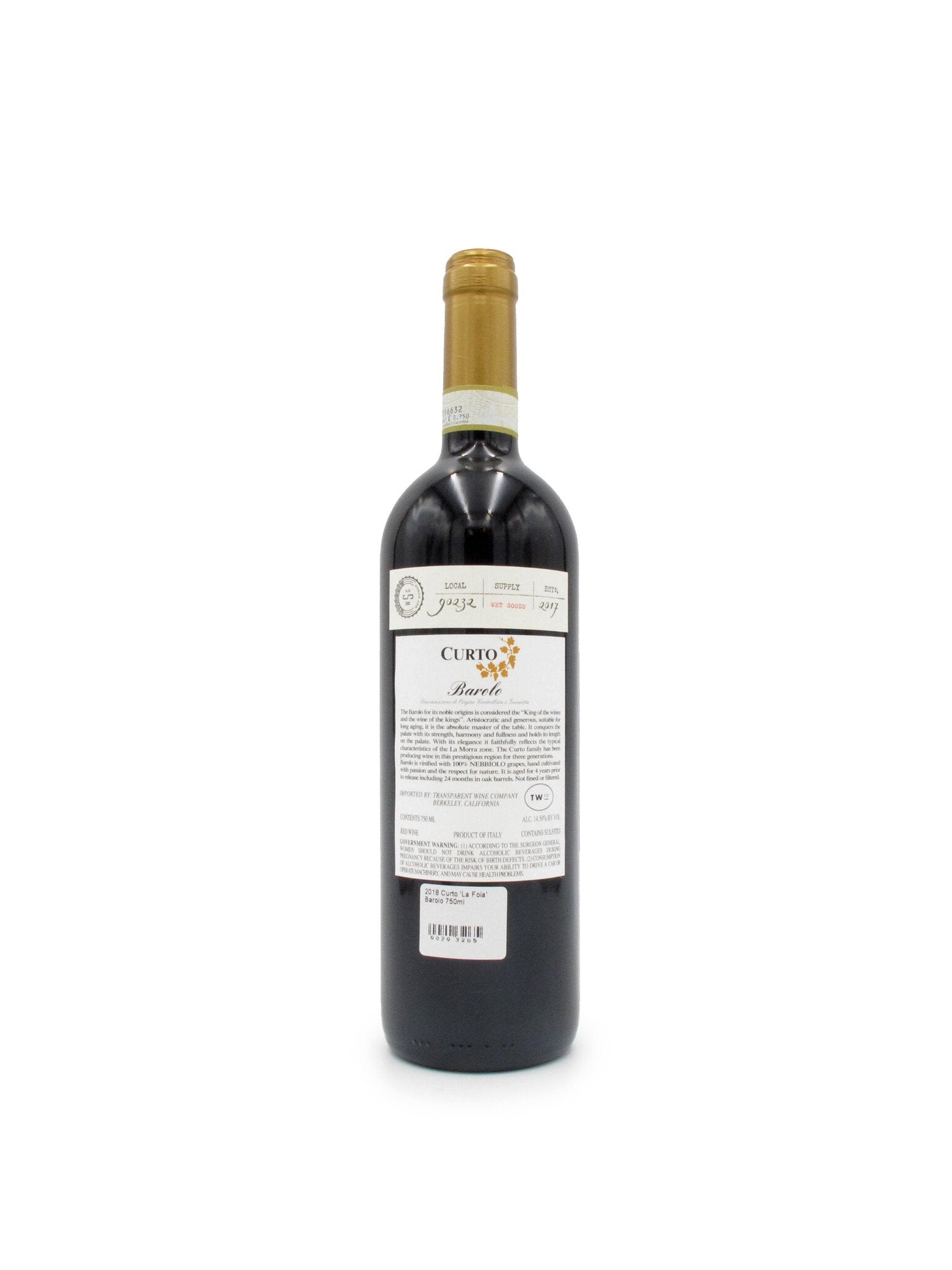 2019 Curto 'La Foia' Barolo 750ml