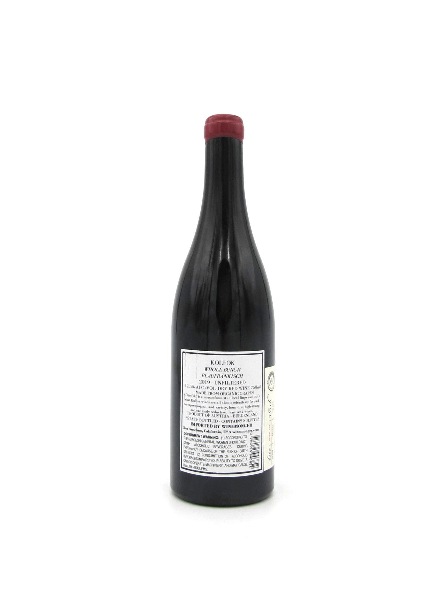 2019 Kolfok 'Whole Bunch' Blaufrankisch 750ml