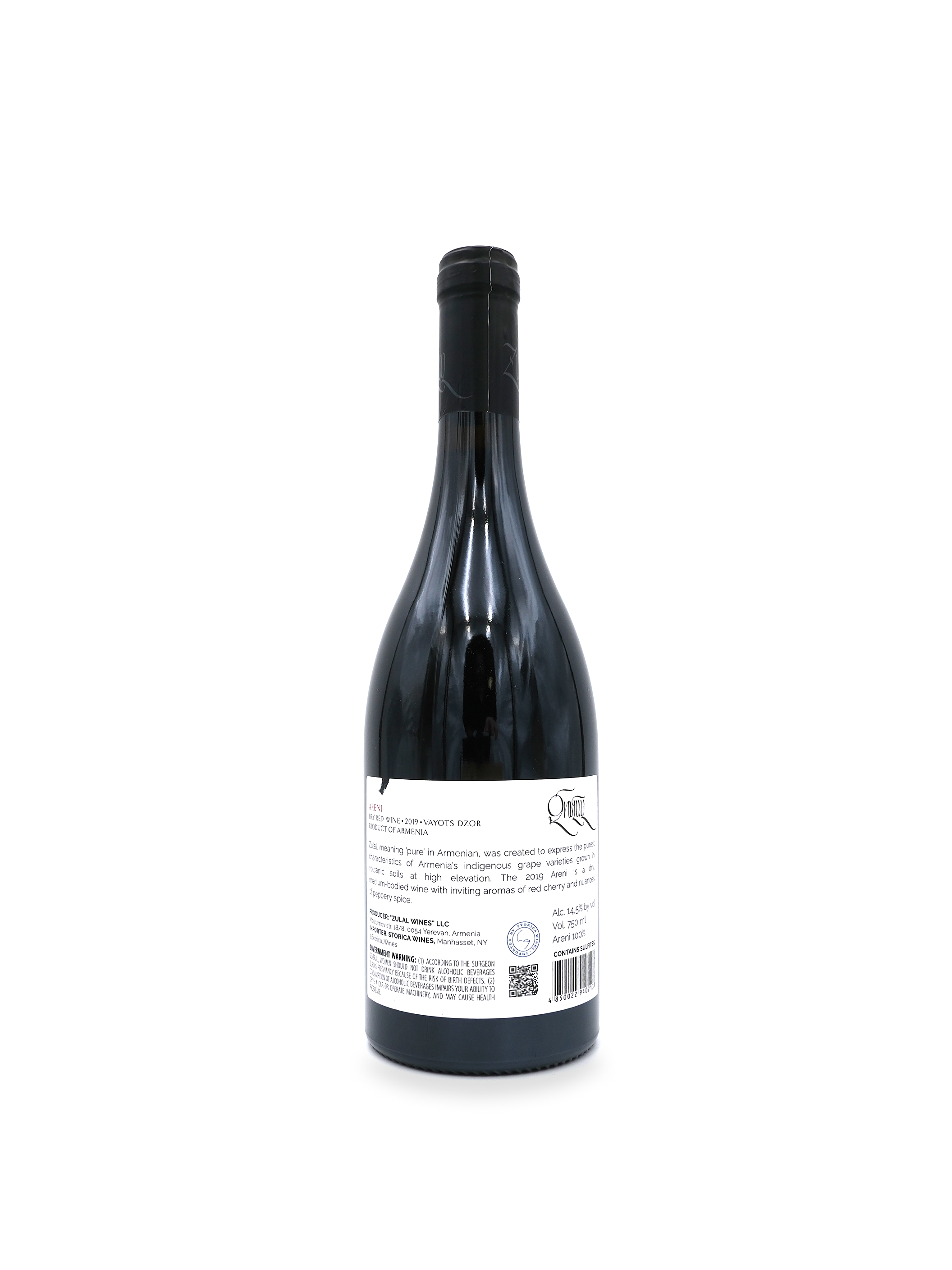 2019 Zulal Areni Red 750mL