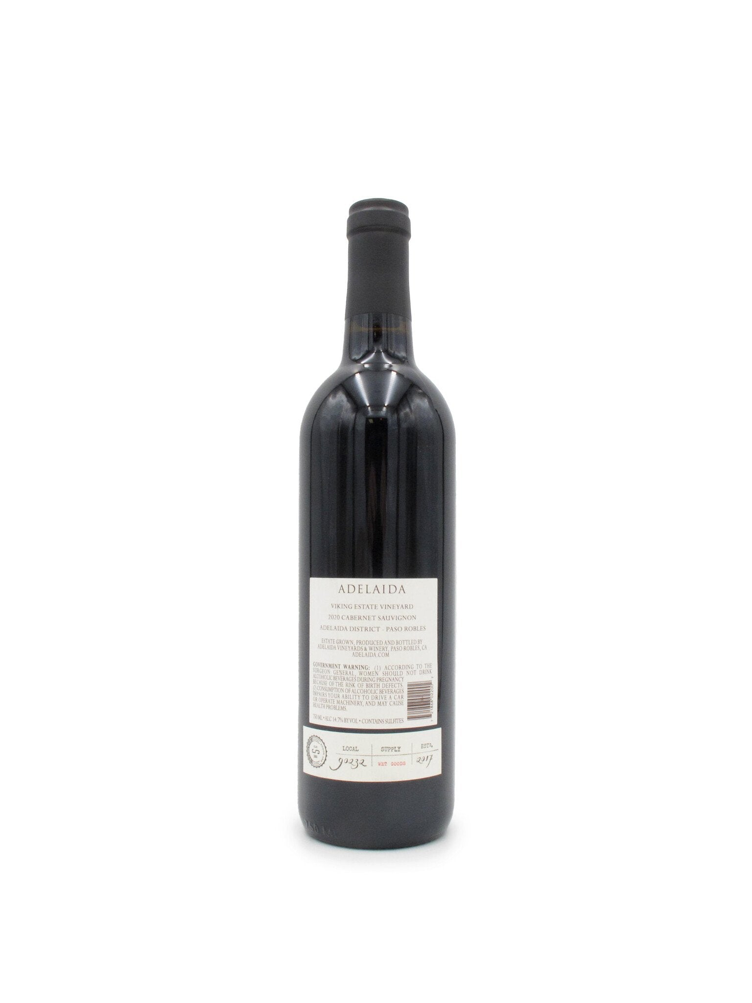 2020 Adelaida Viking Vineyard Cabernet Sauvignon 750mL