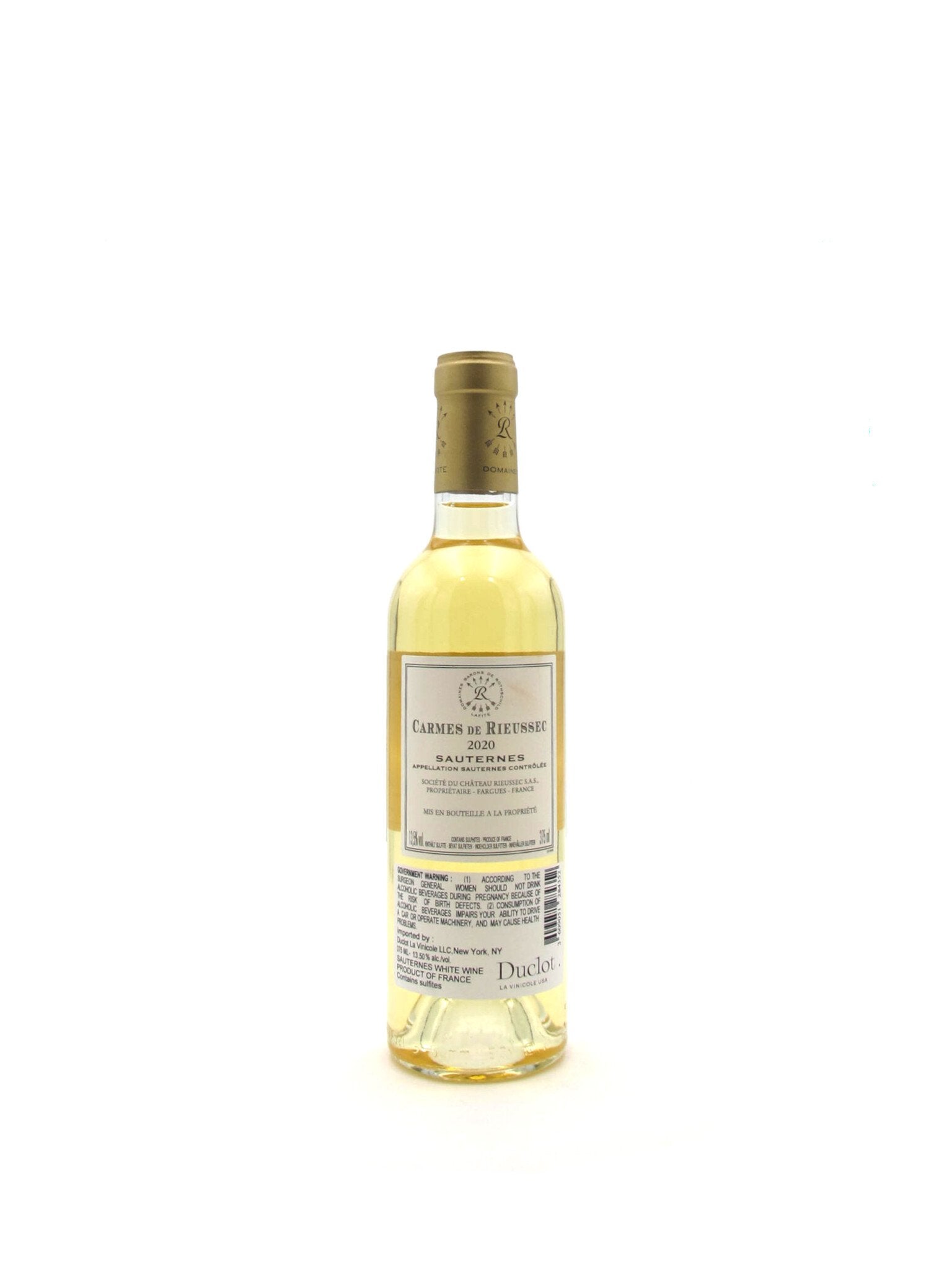2020 Chateau Rieussec 'Carmes de Rieussec' Sauternes 375ml