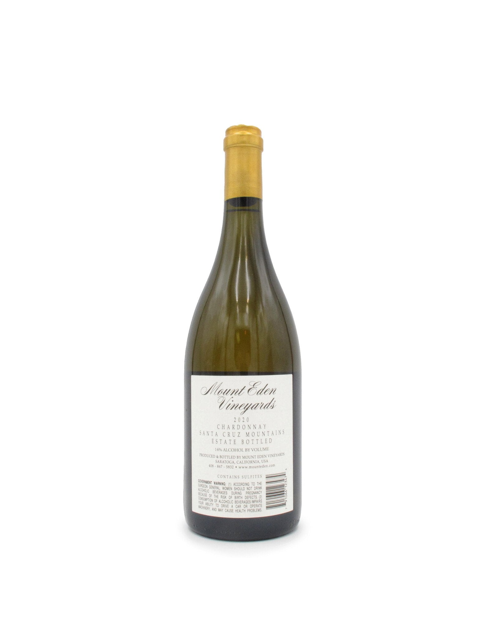 2020 Mount Eden Estate Chardonnay, Santa Cruz Mtns. 750mL