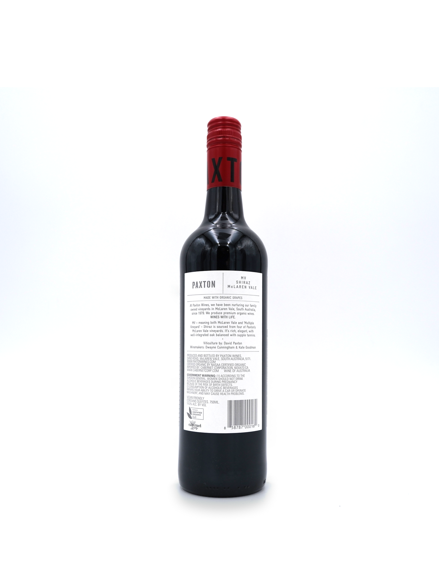 2020 Paxton Shiraz 750mL