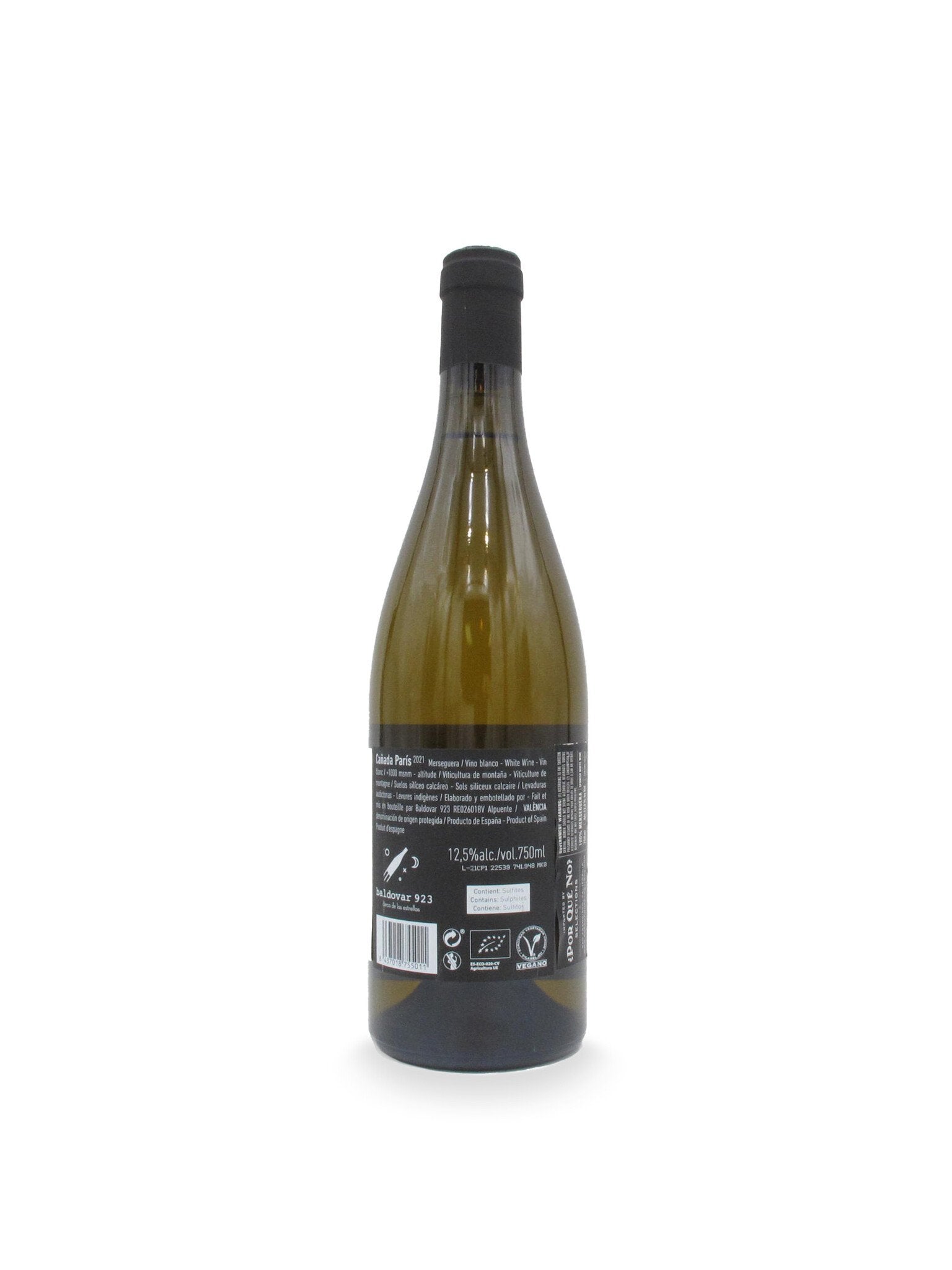 2021 Baldovar 'Cañada París' Merseguera Blanco 750mL