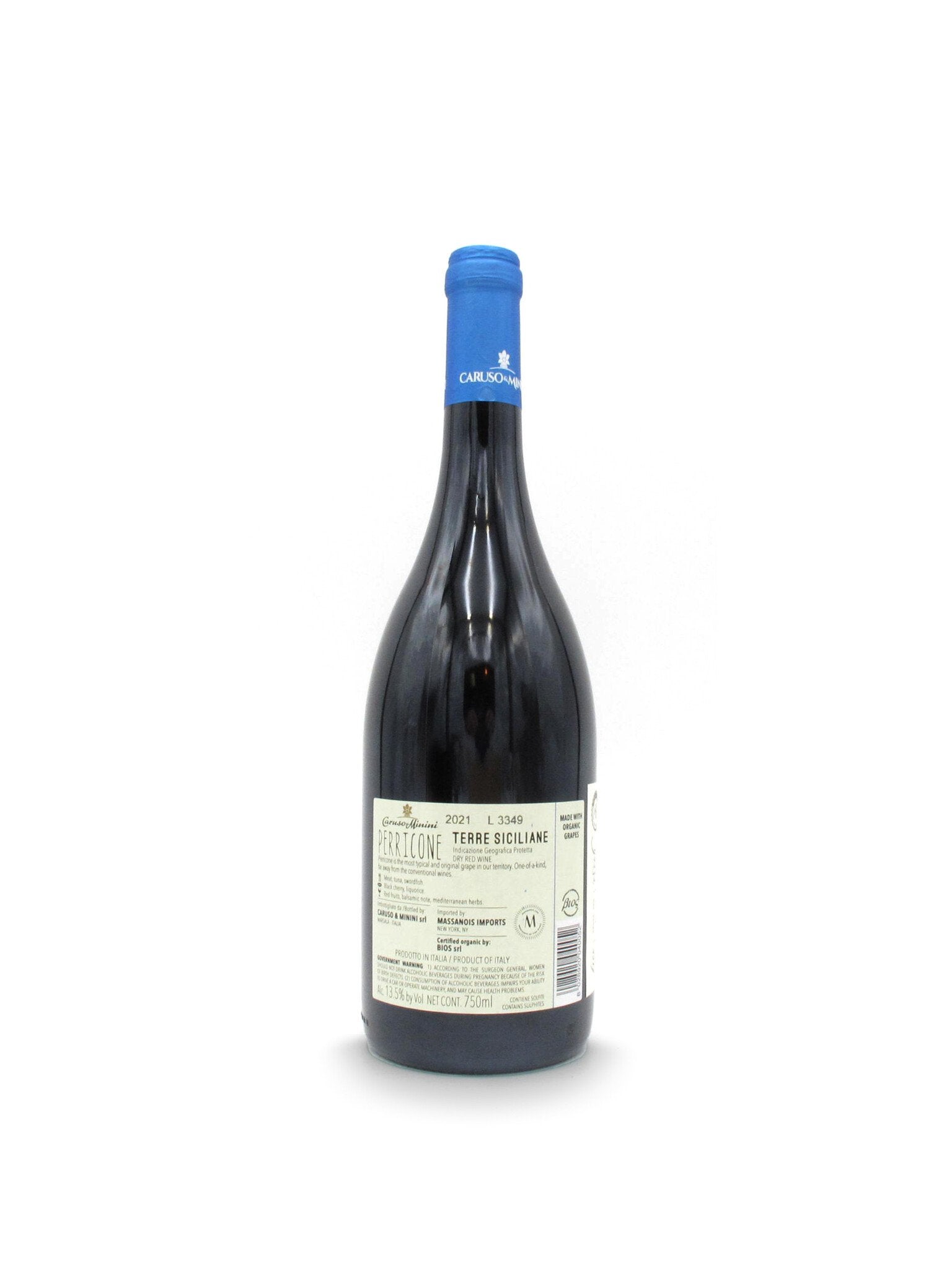 2022 Caruso e Minini Terre Siciliane Perricone Naturalmente Bio 750mL