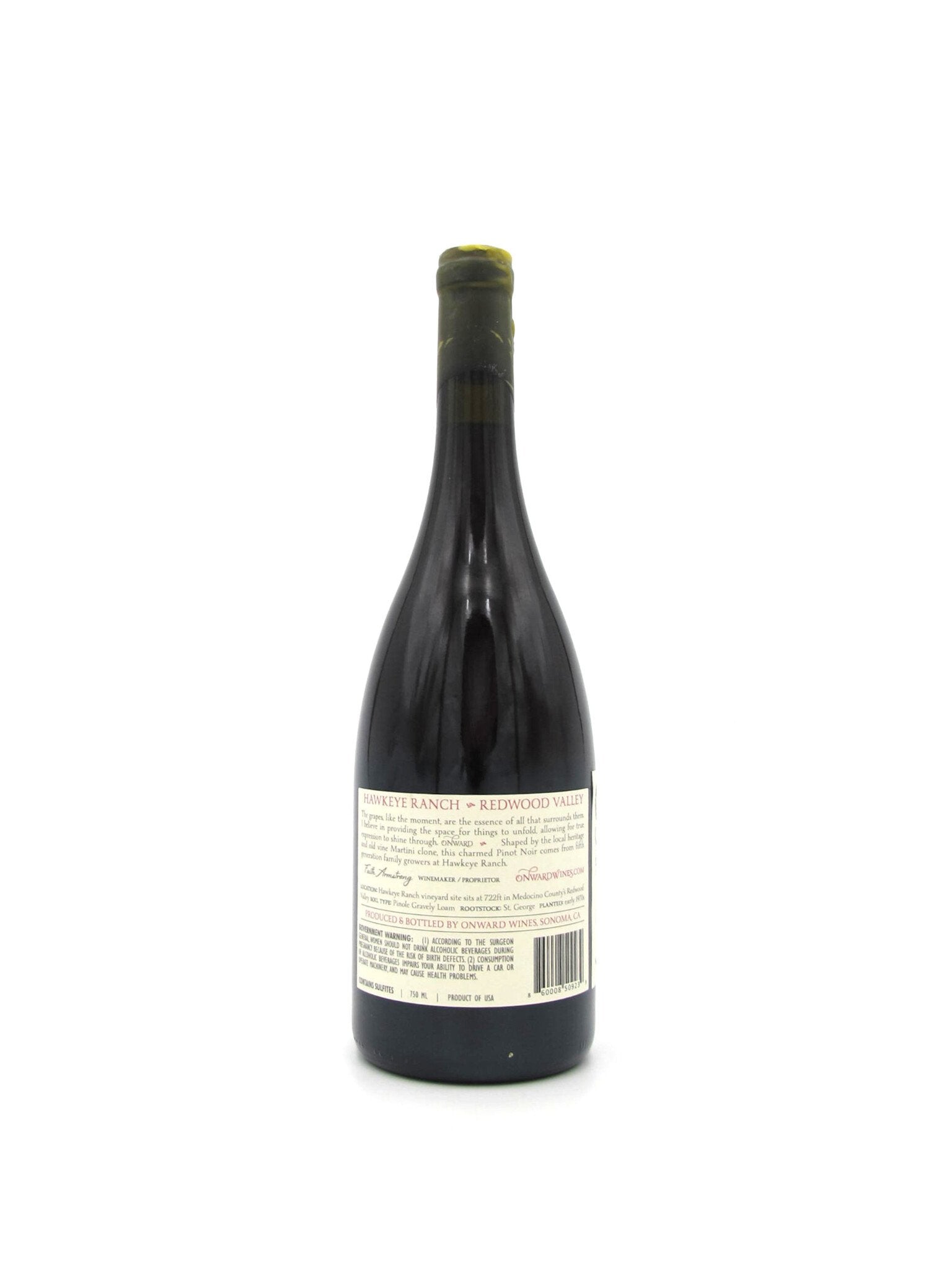 2021 Onward Hawkeye Ranch Pinot Noir 750ml