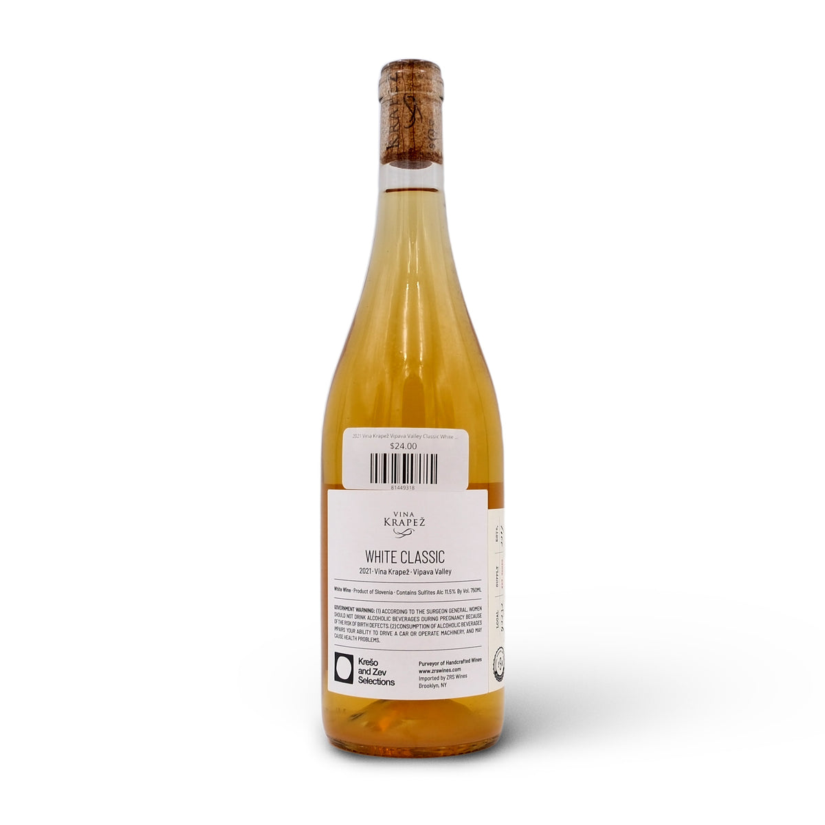 2021 Vina Krapež Vipava Valley White Classic 750mL