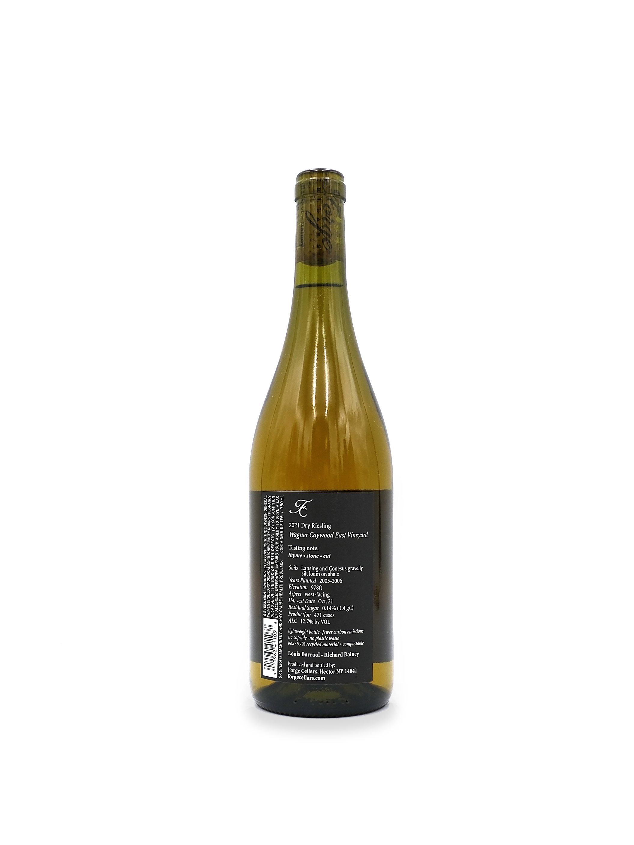 2021 Forge Cellars Wagner Caywood Riesling 750mL