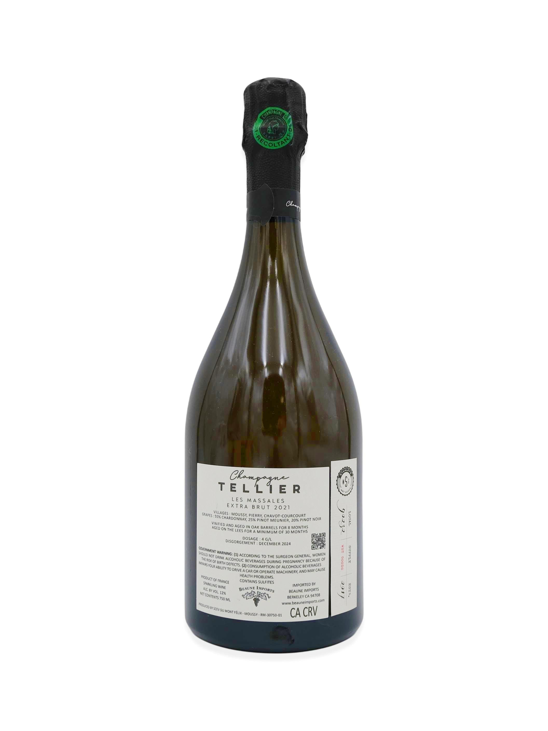 2021 Tellier 'Les Massales' Champagne Extra Brut 750mL