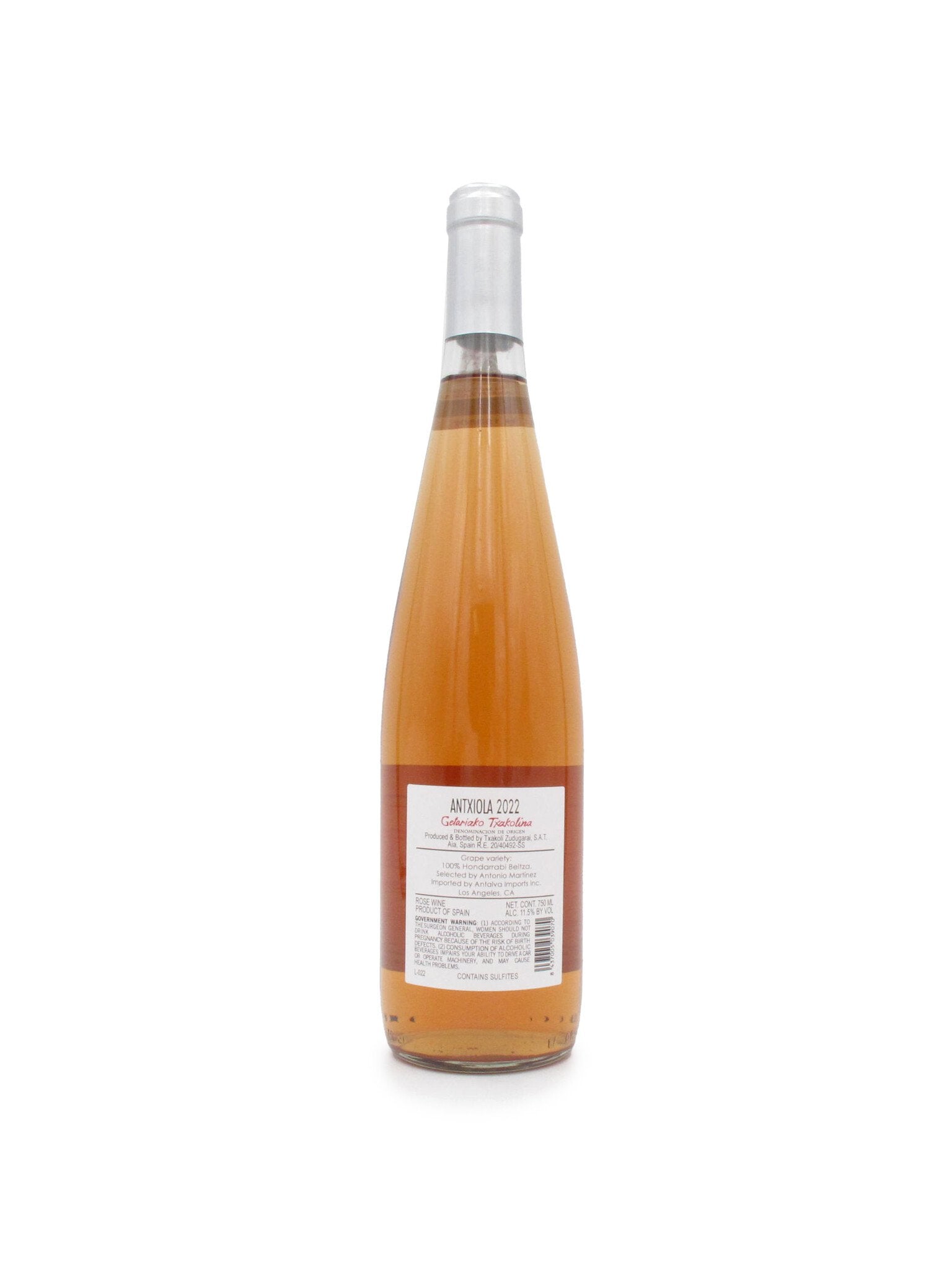 2022 Antxiola Txakolina Rosé 750mL