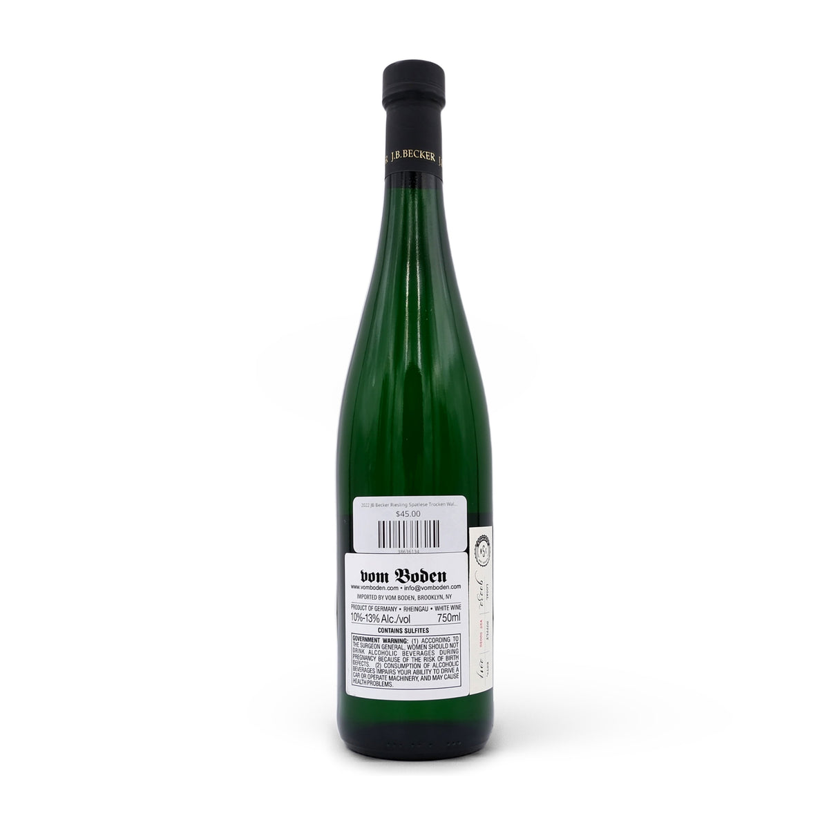 2022 JB Becker Riesling Spatlese Trocken Walkenberg 750mL