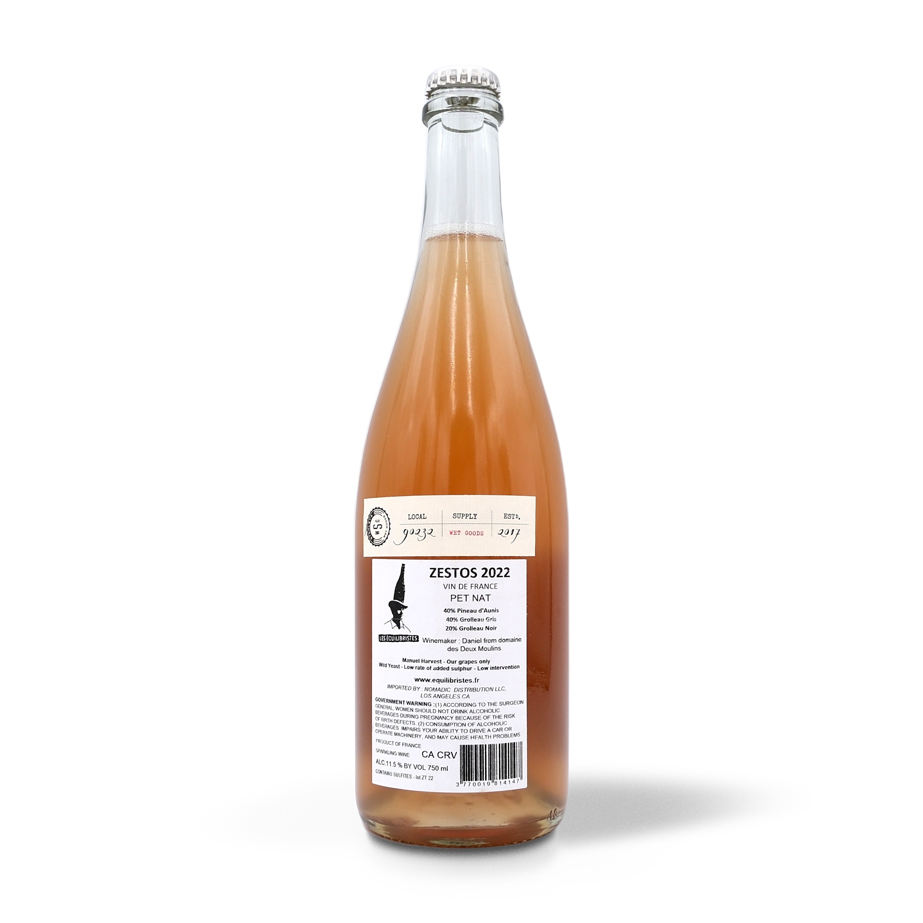 2022 Les Equilibristes Zestos Pet-Nat 750ml