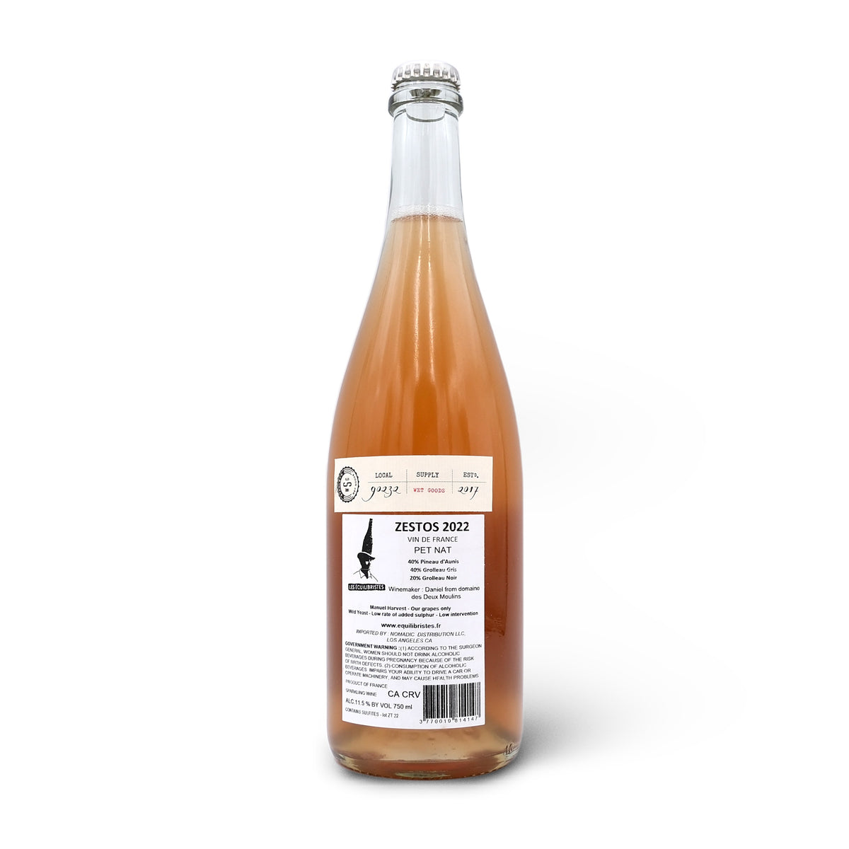 2022 Les Equilibristes Zestos Pet-Nat 750ml