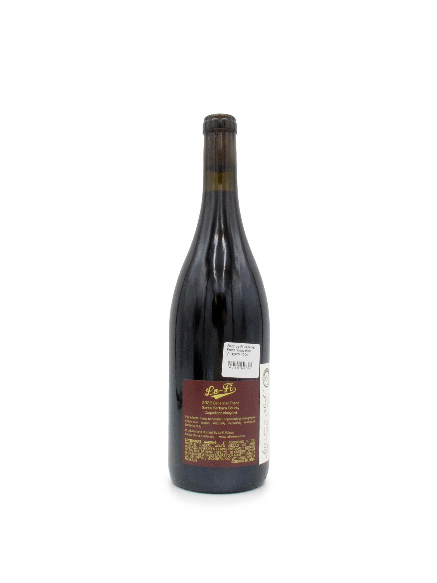 2022 Lo-Fi Cabernet Franc 'Coquelicot Vineyard' 750ml