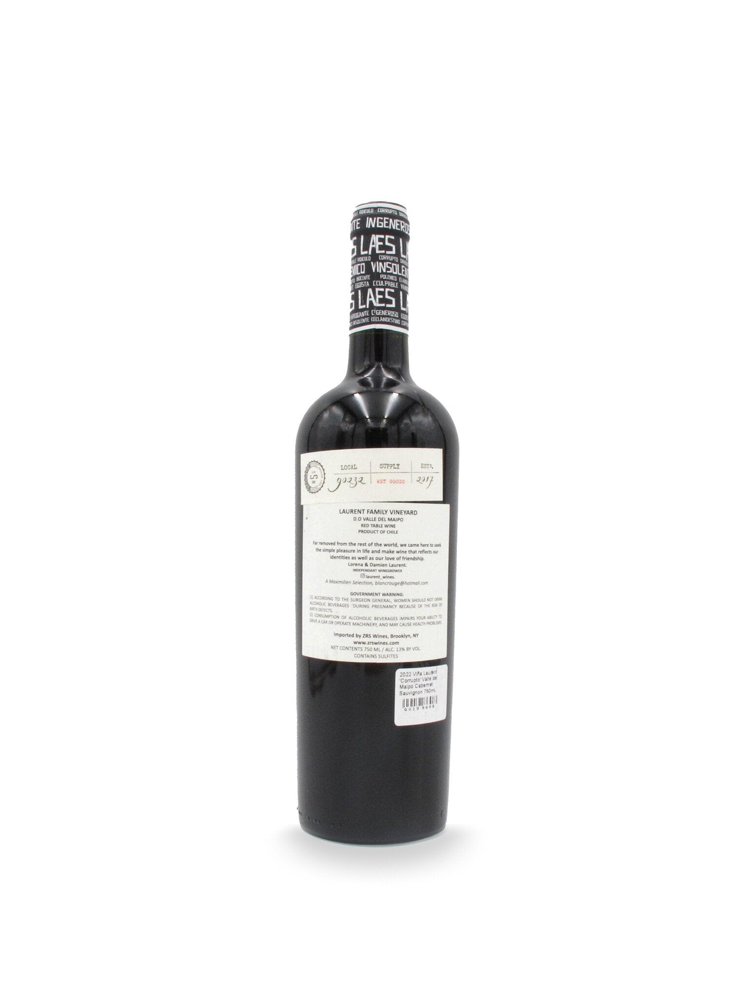 2022 Viña Laurent 'Corrupto' Valle del Maipo Cabernet Sauvignon 750mL